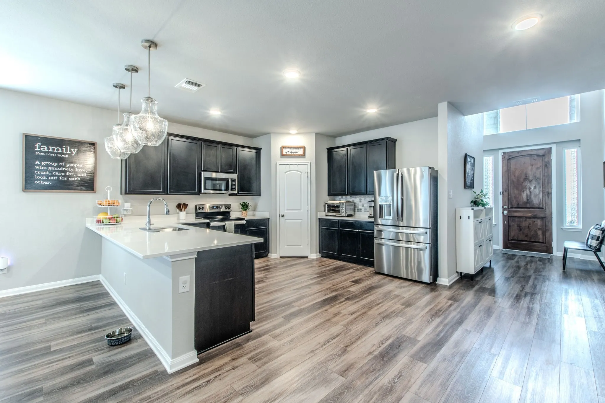 Entrance into kitchen