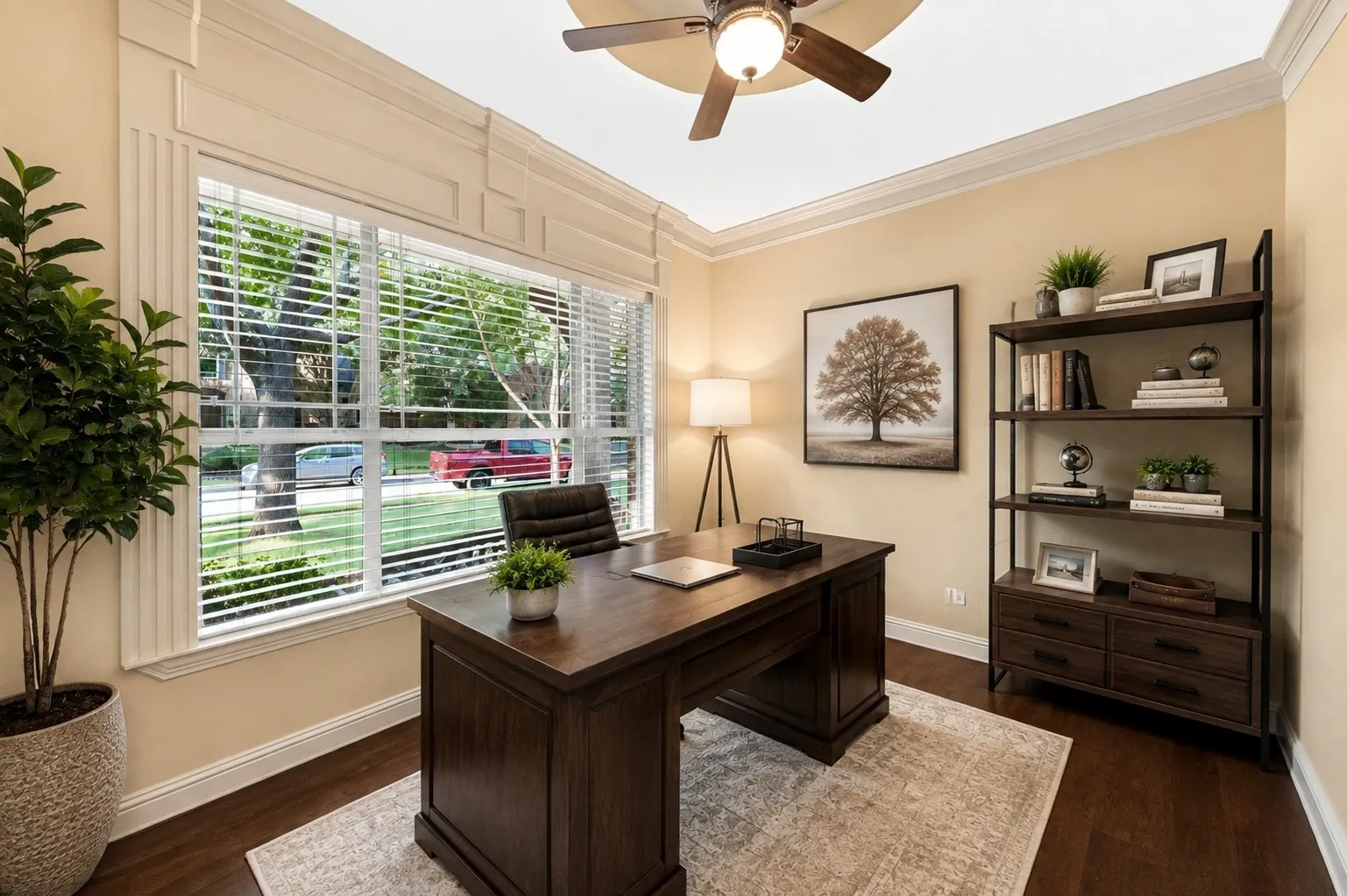 Virtually Staged Dedicated Office