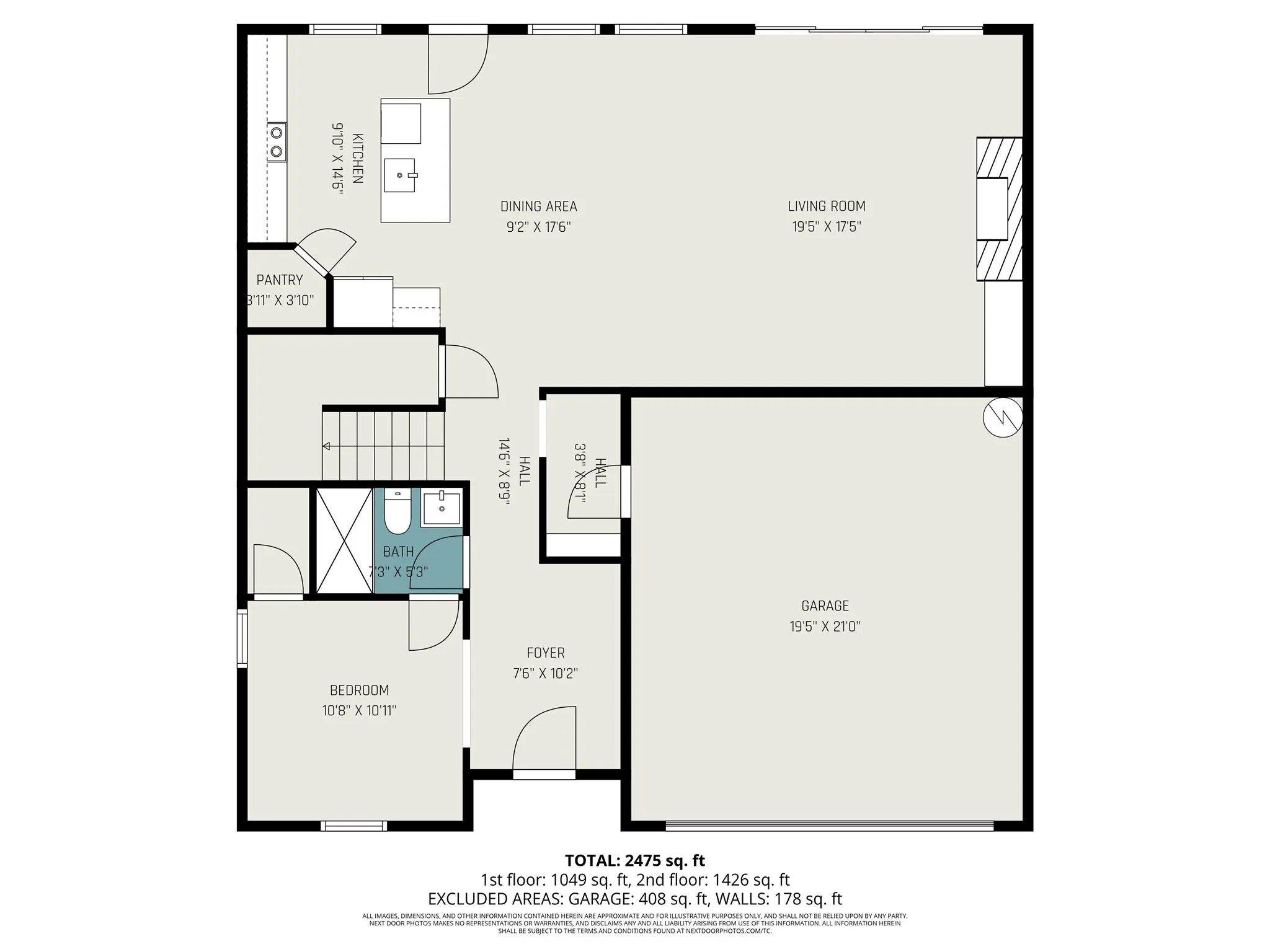 Main Level Floor Plan