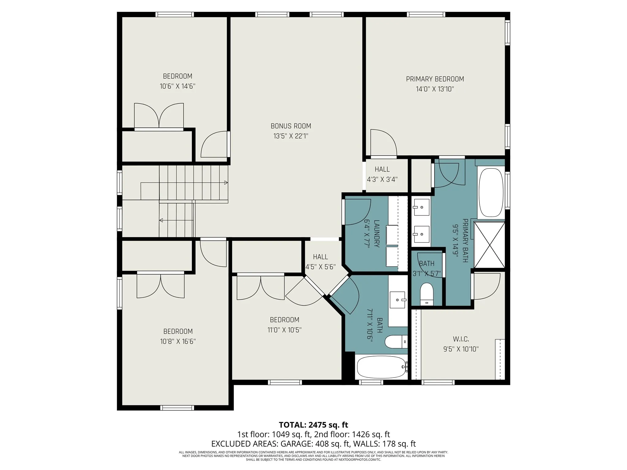 Upper Level Floor Plan