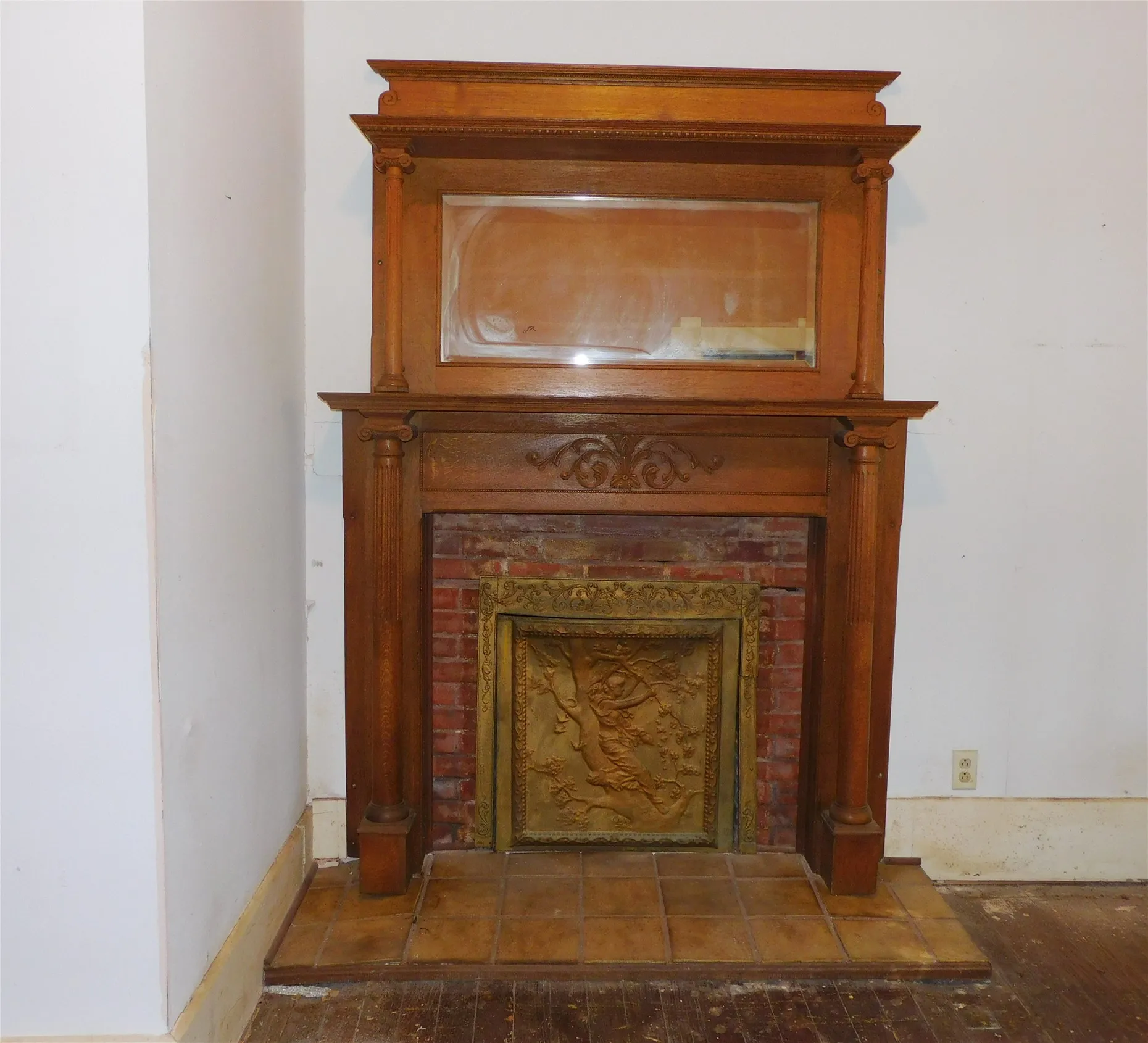 bedroom fireplace mantle
