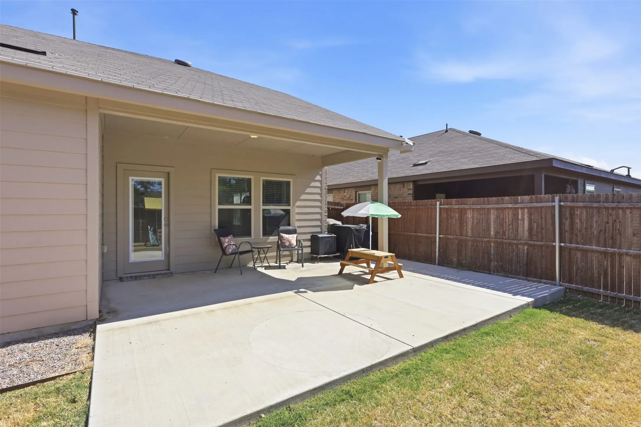 Extended patio