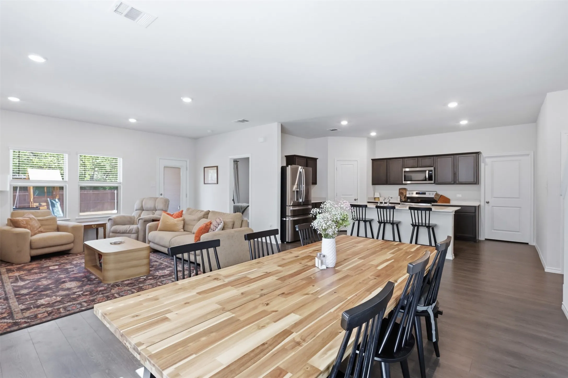 Open-concept designed for a natural flow thruogh the home