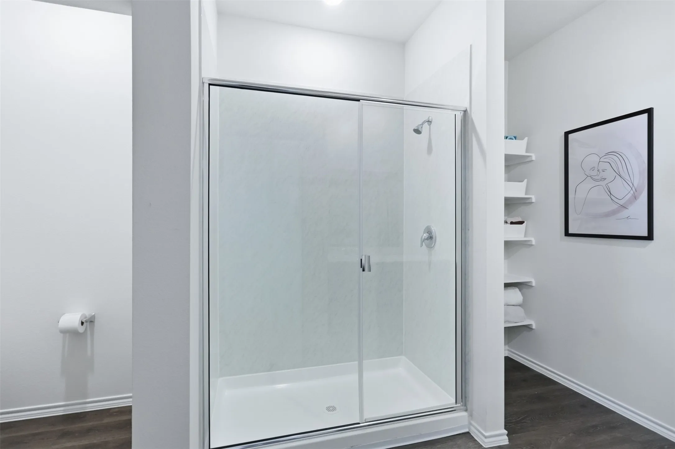 Large walk in shower