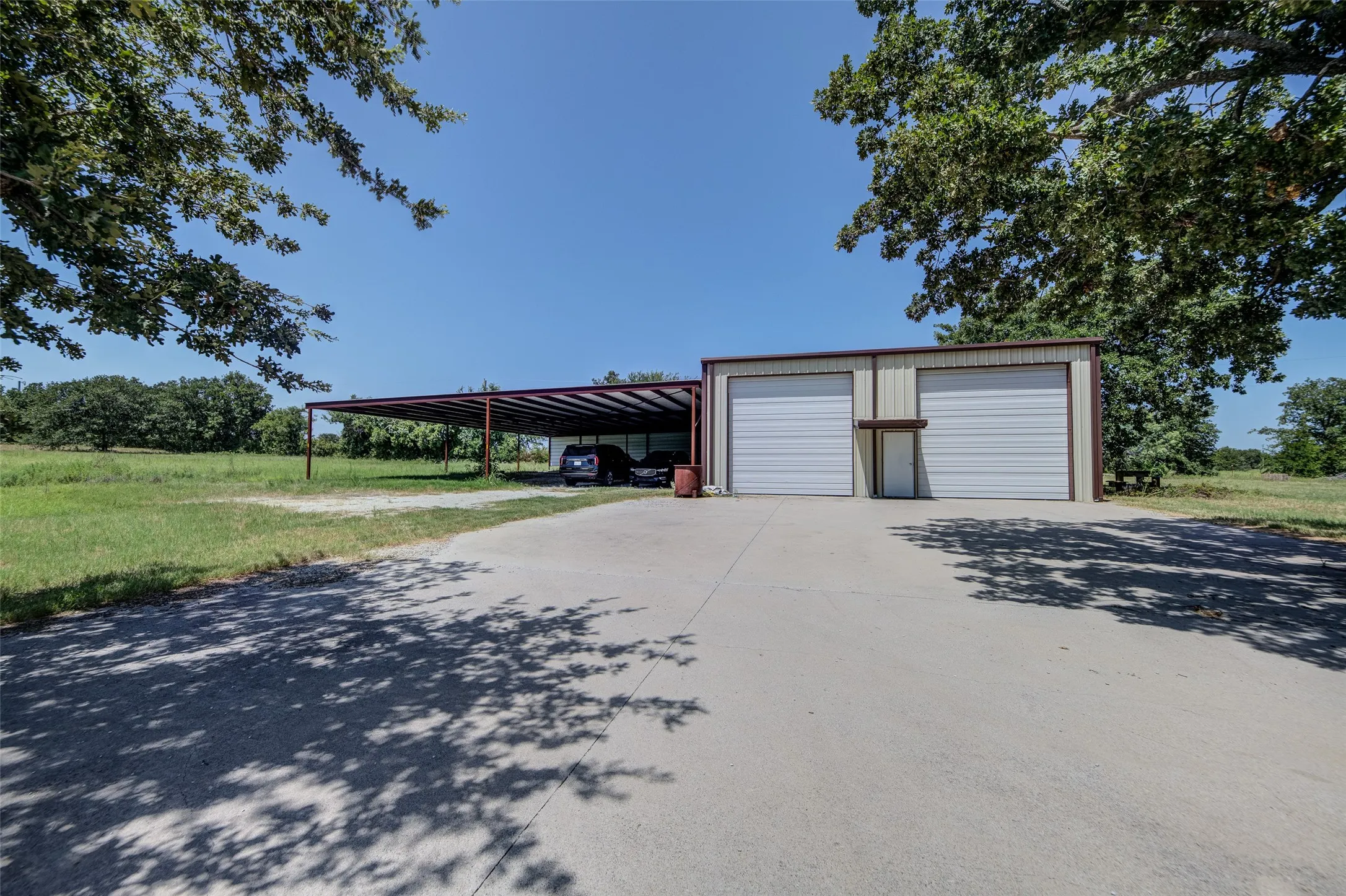 Covered parking for all your equipment, and storage