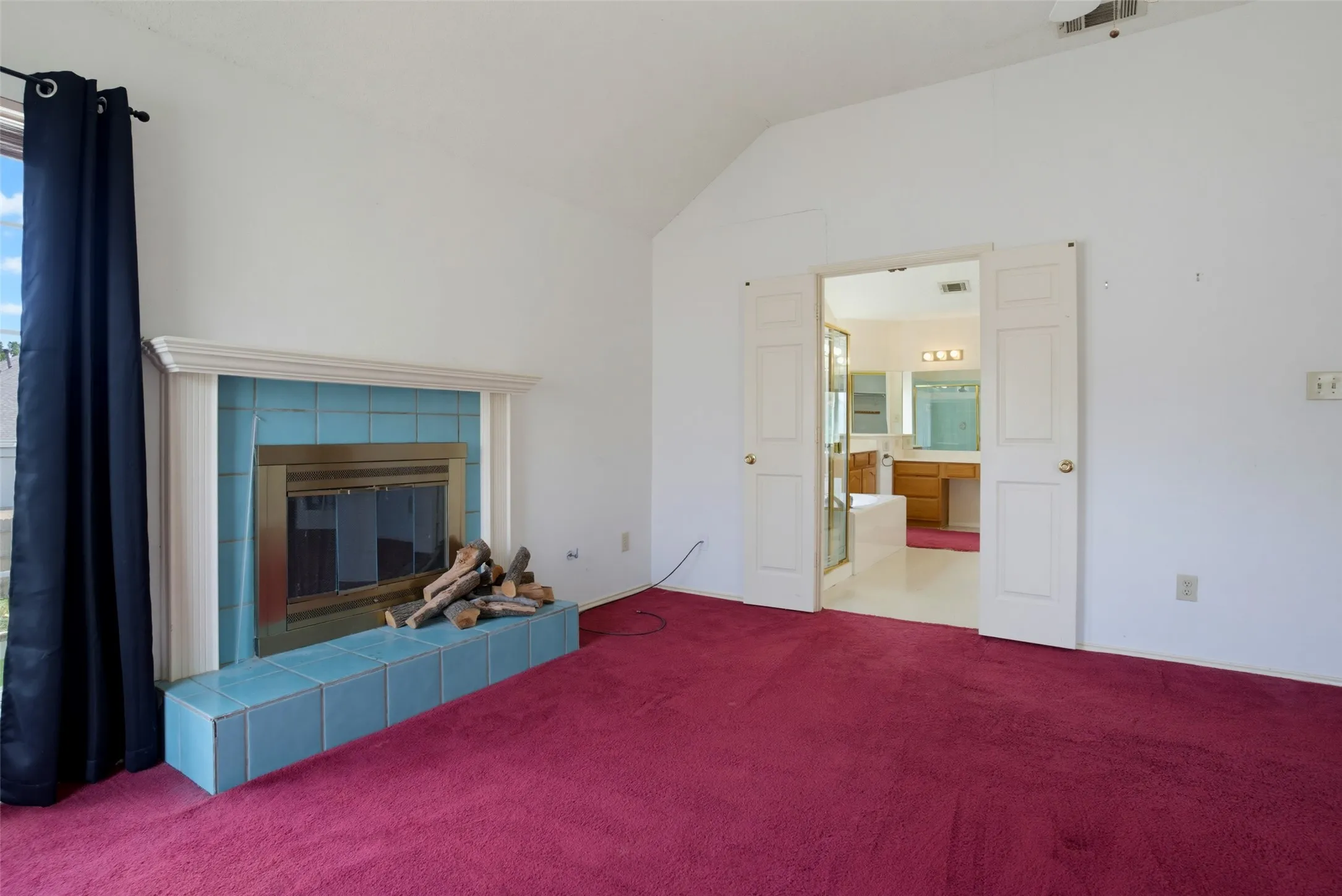 After you've had a shower or a long soak in the tub, come sit by the fire & relax while your hair dries.
