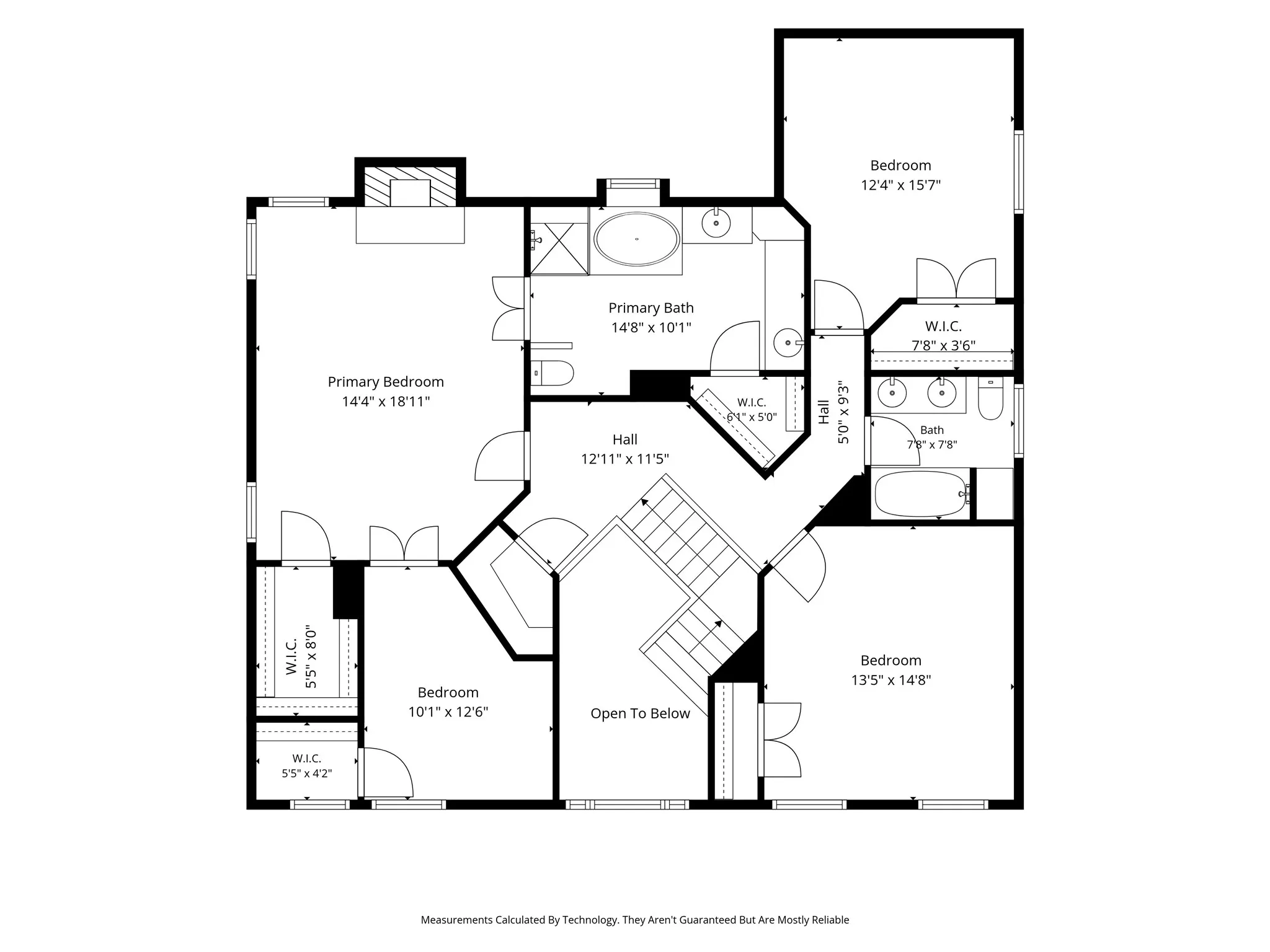 Upper Level. See the original layout of the adjoined bedroom