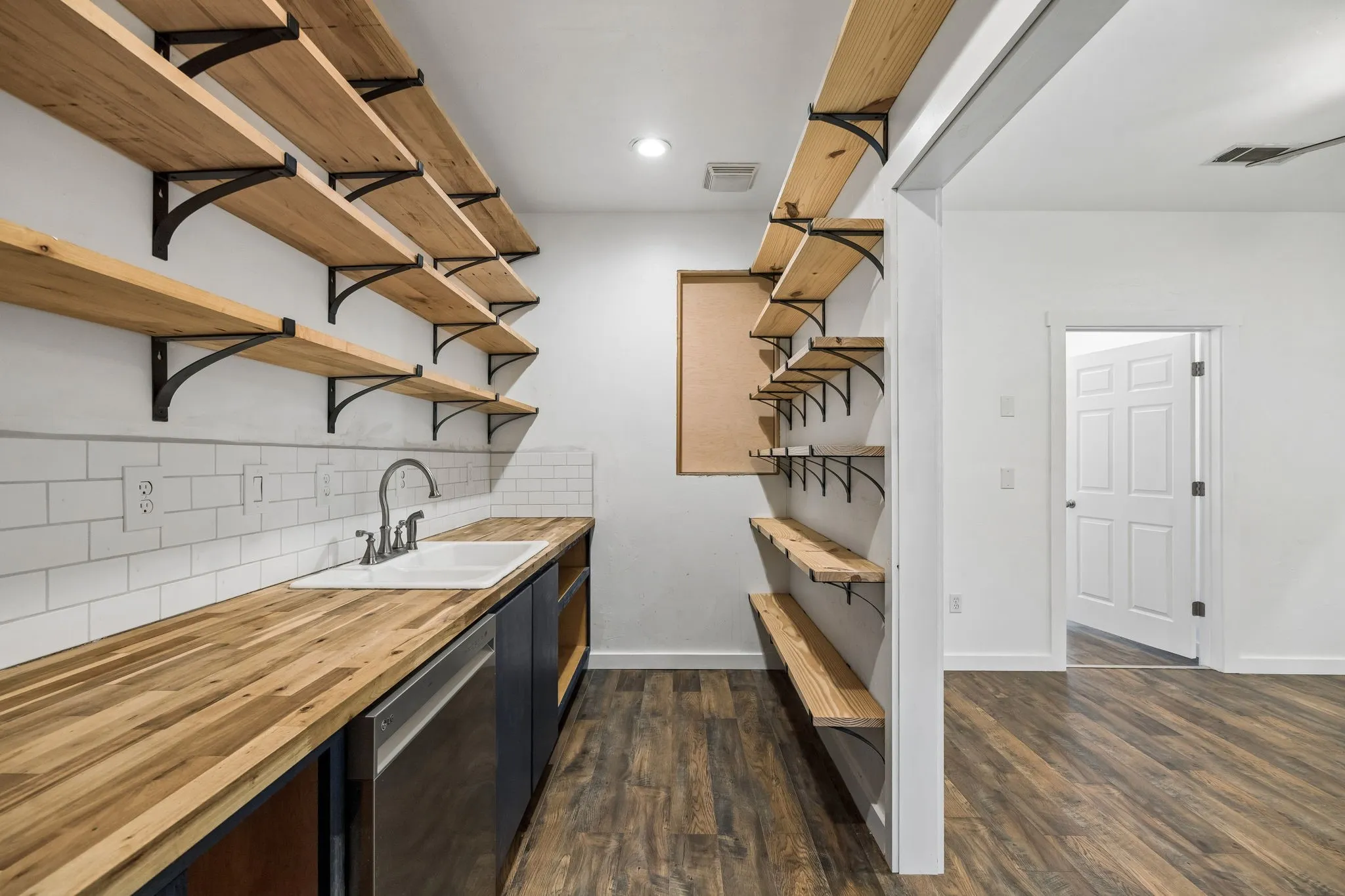 Pantry with Sink and Dishwasher