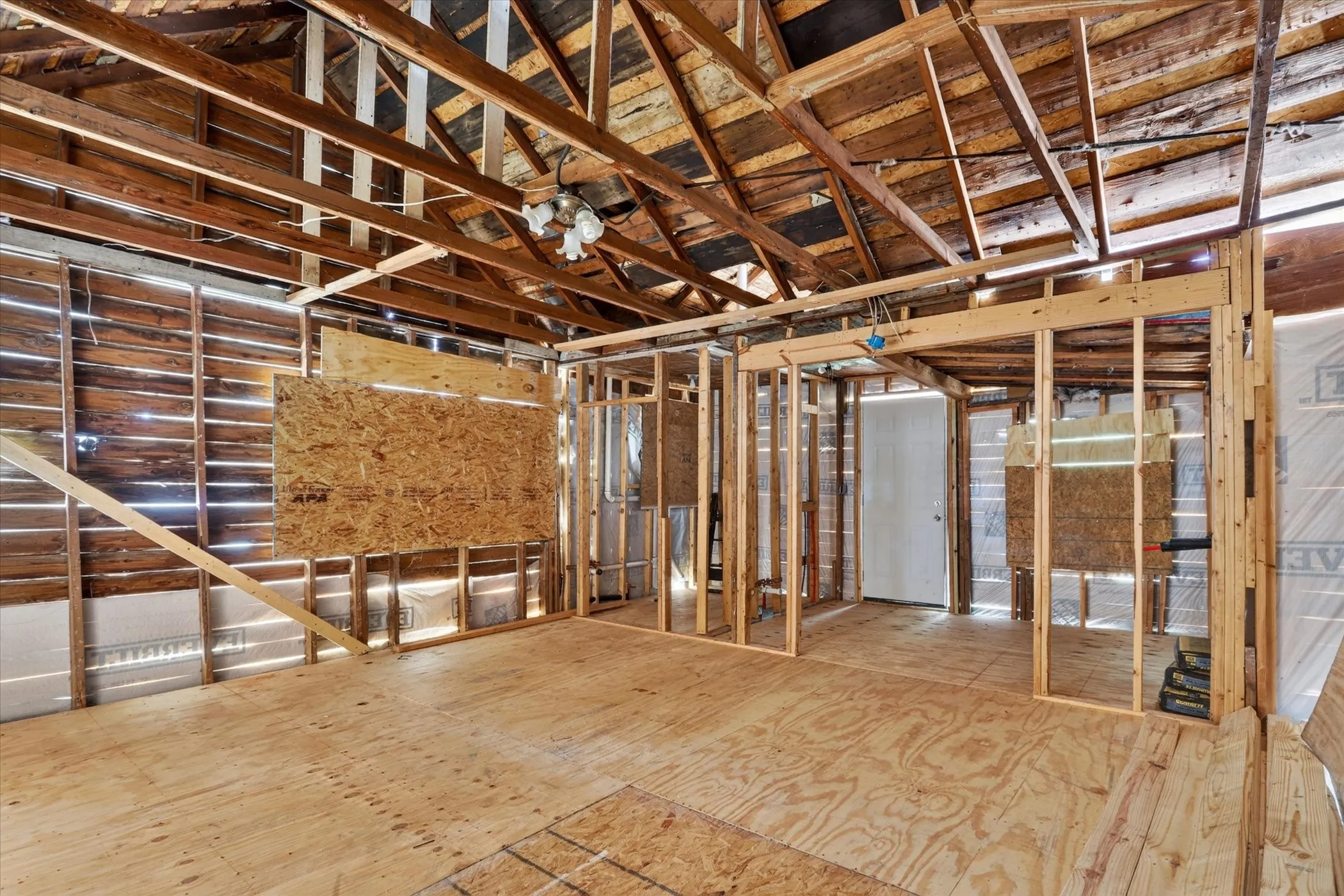 Inside guest house, new owner would need to finish it out due to historical district guidelines