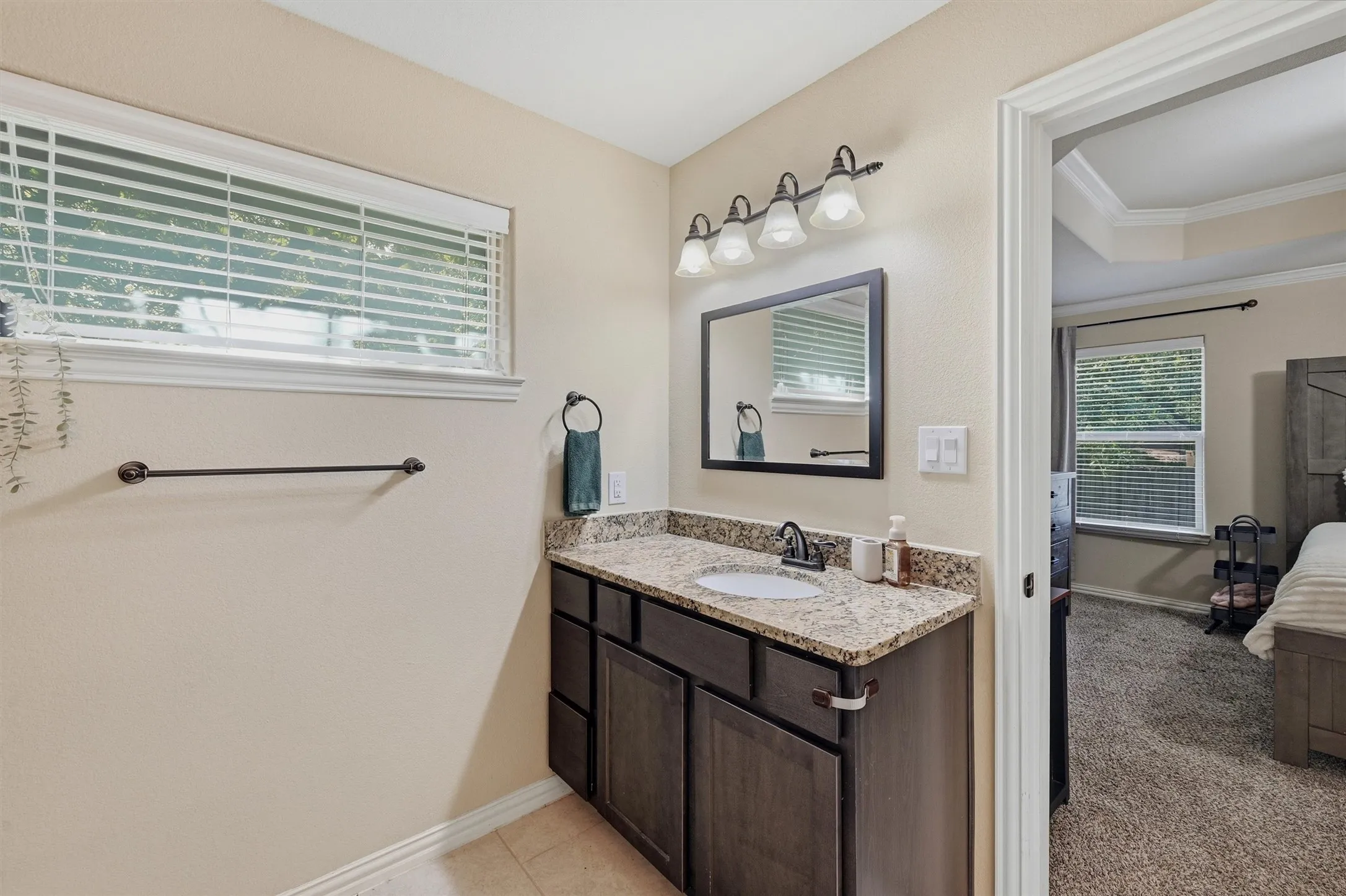 Don't worry this primary bathroom is bigger then you think...