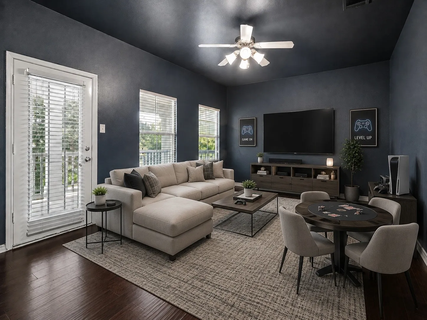 Virtually Staged Game Room