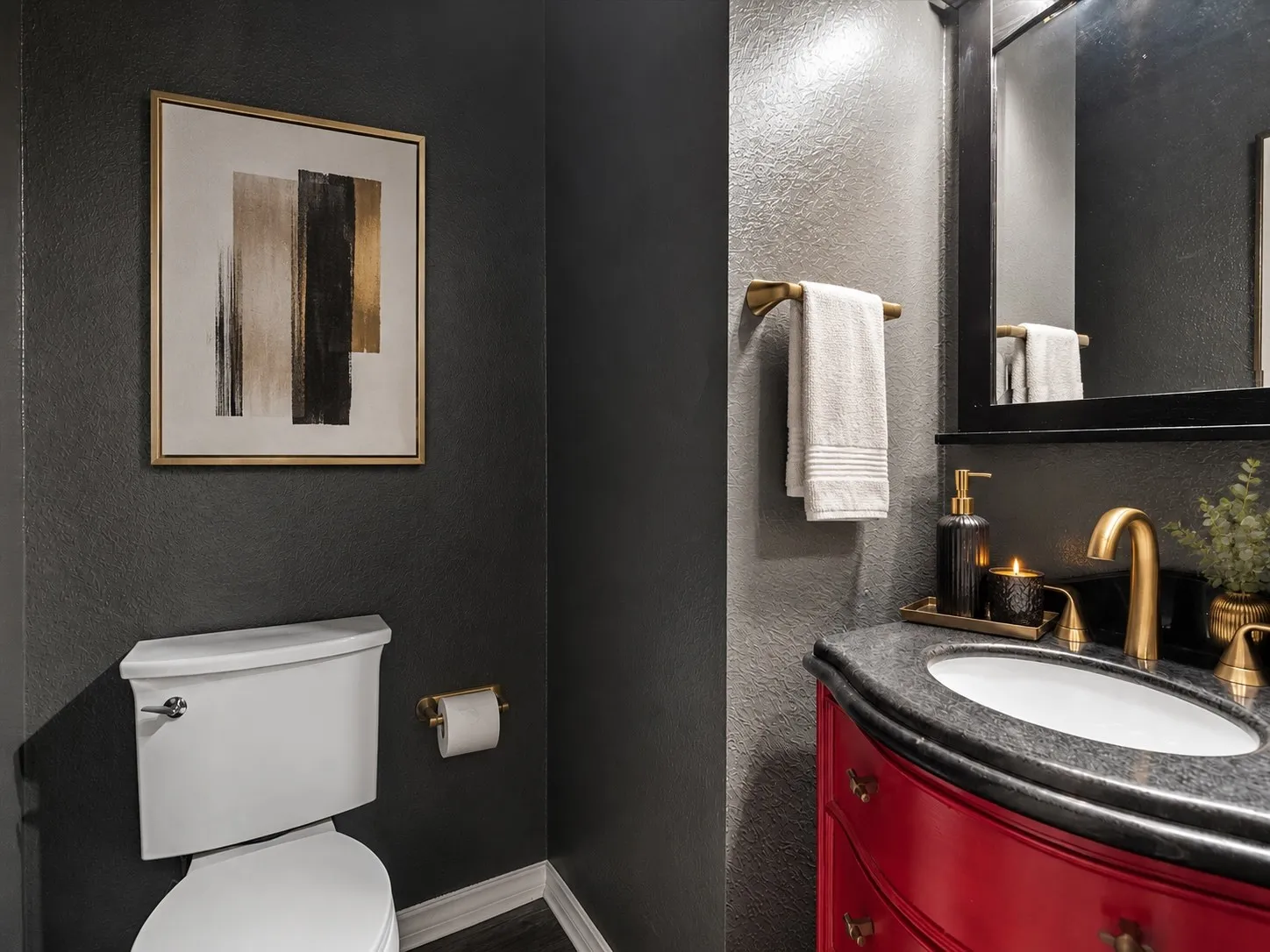 Virtually Staged Half Bath