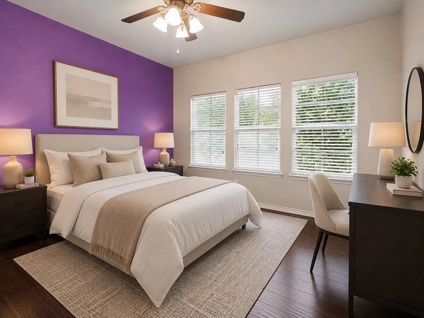 Virtually Staged  Bedroom 2