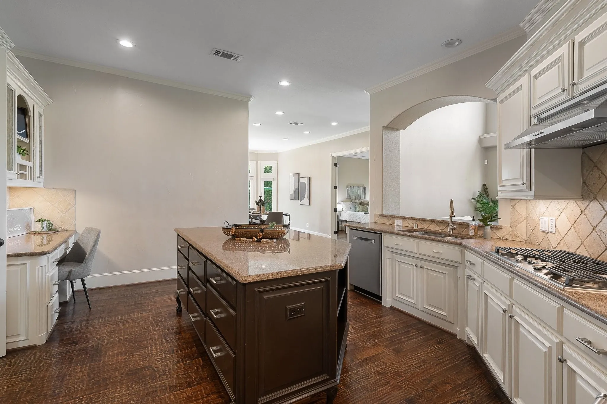 another angle of the kitchen