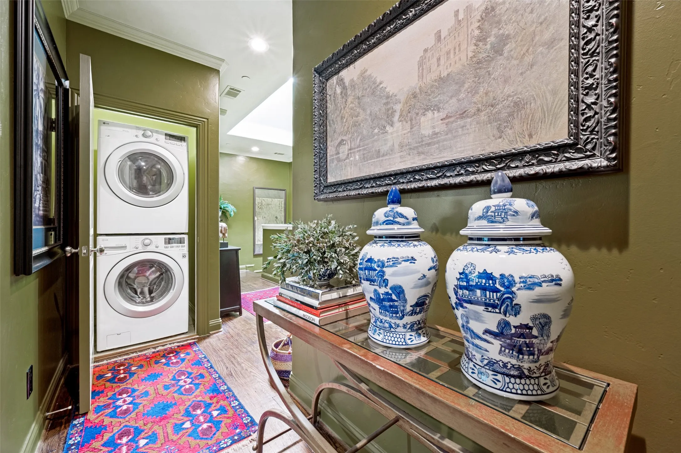 Washer and Dryer upstairs for connivence.