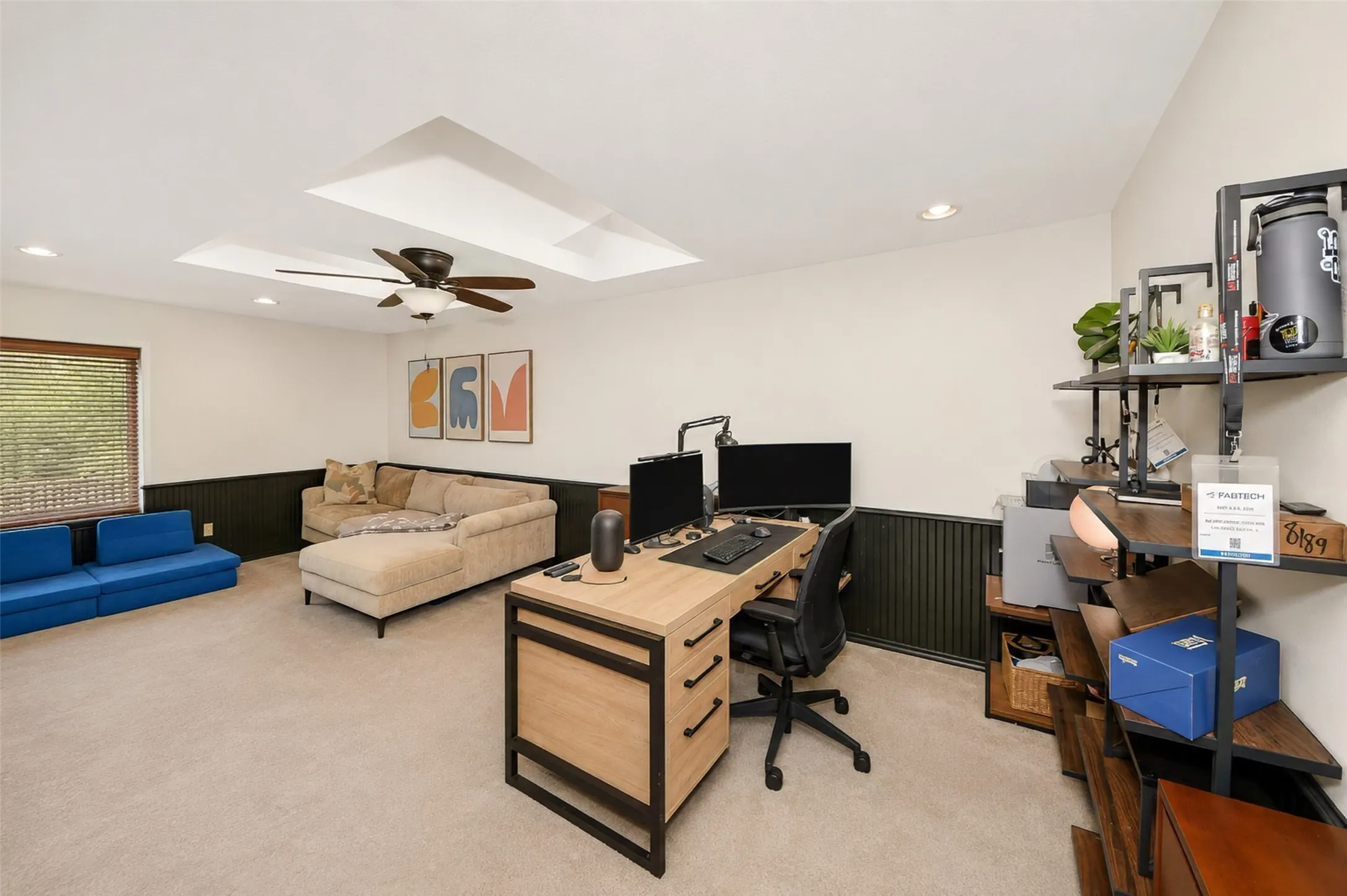 Upstairs game room