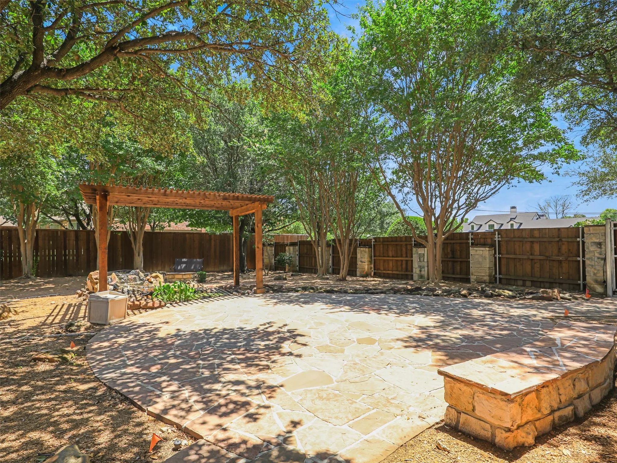 Side Yard with pond