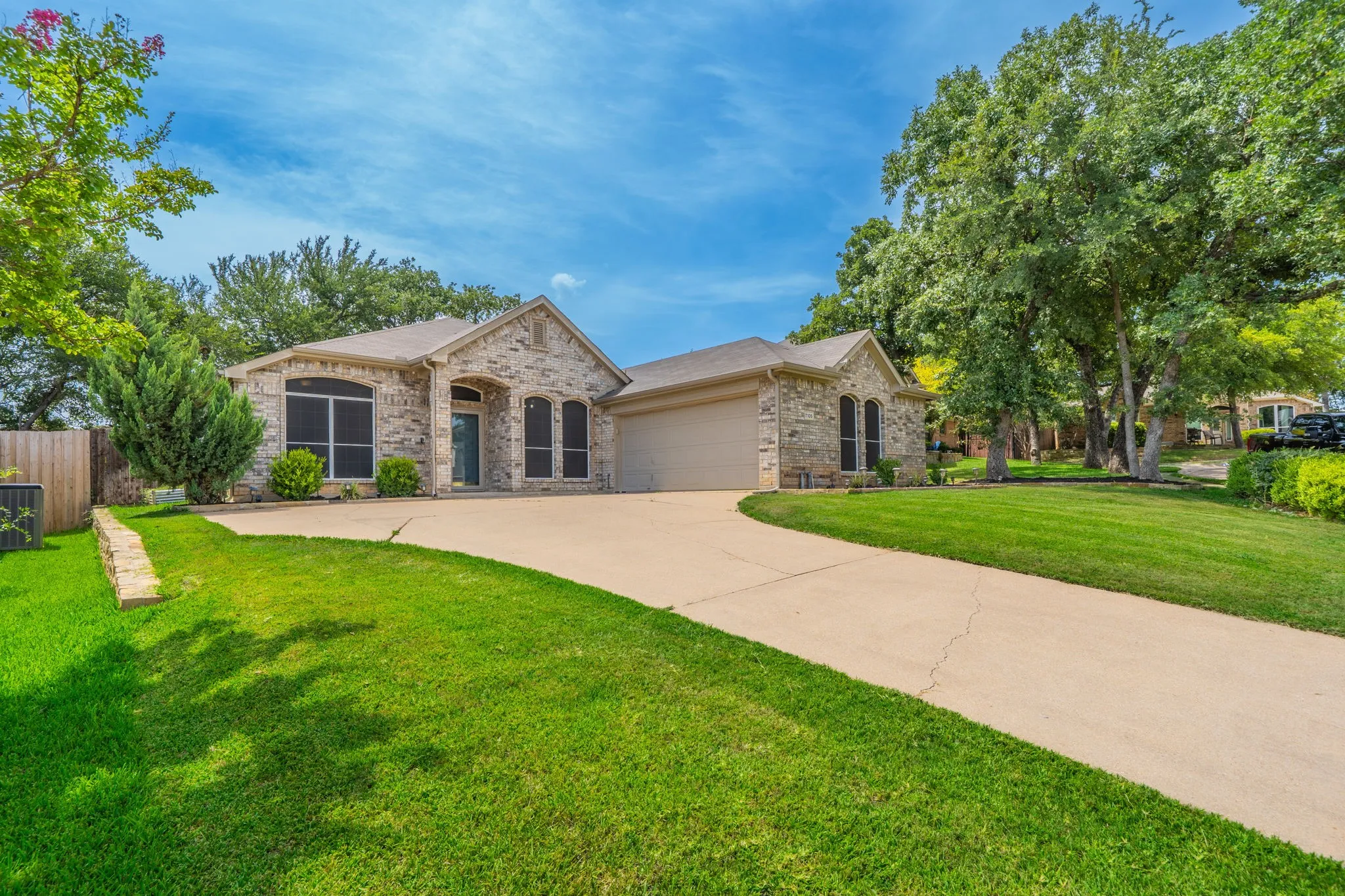 Ample parking in the oversized driveway