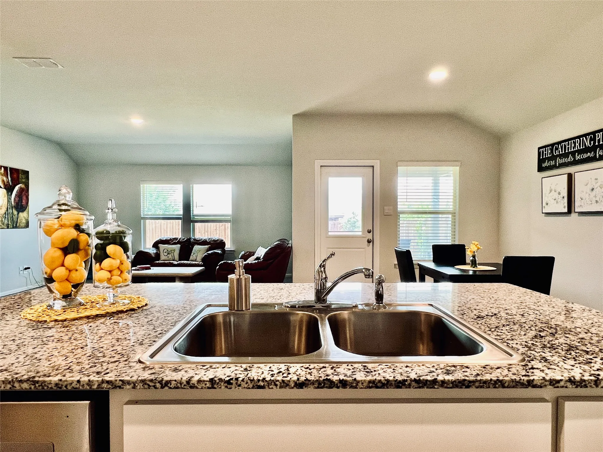 View from Island in the kitchen