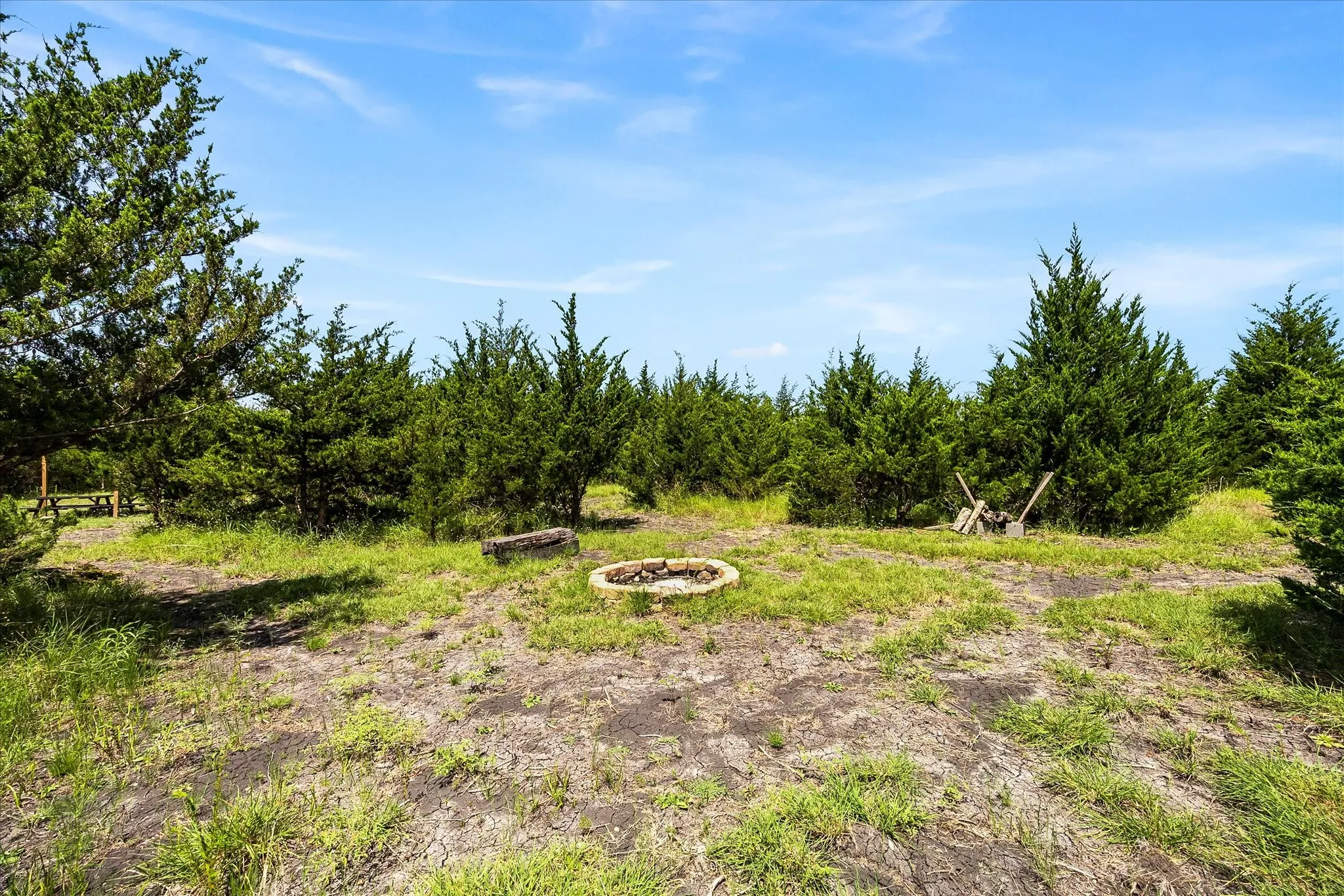 Primitive camping site.