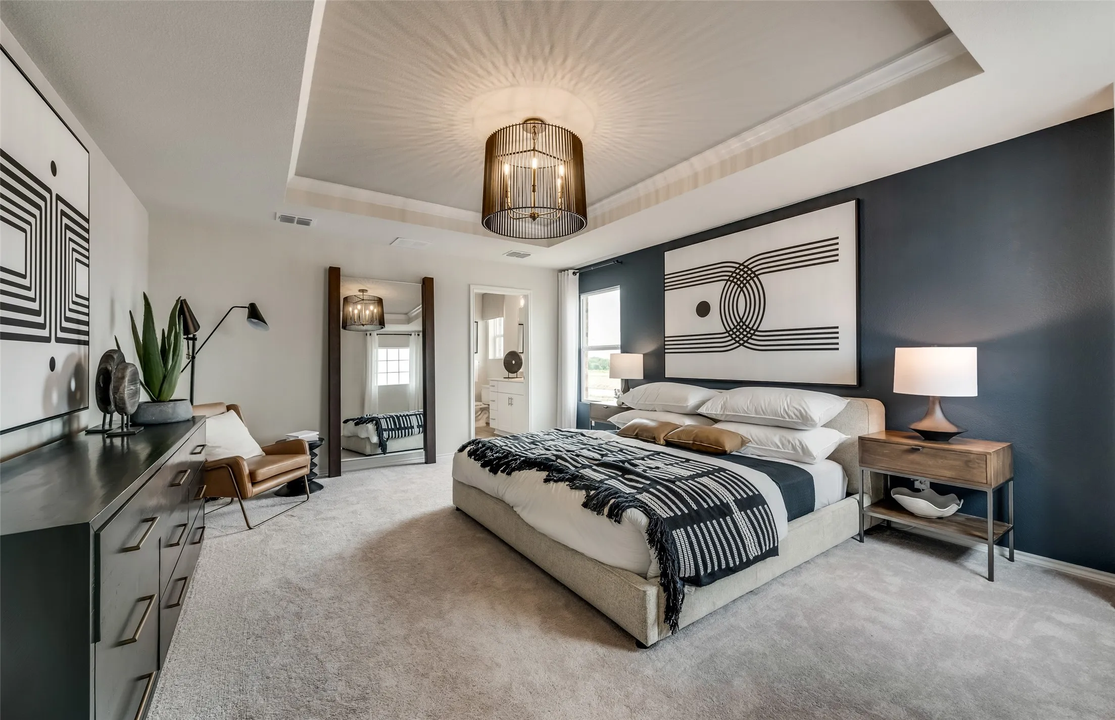 *Model Representation - Spacious owner's suite with private bath