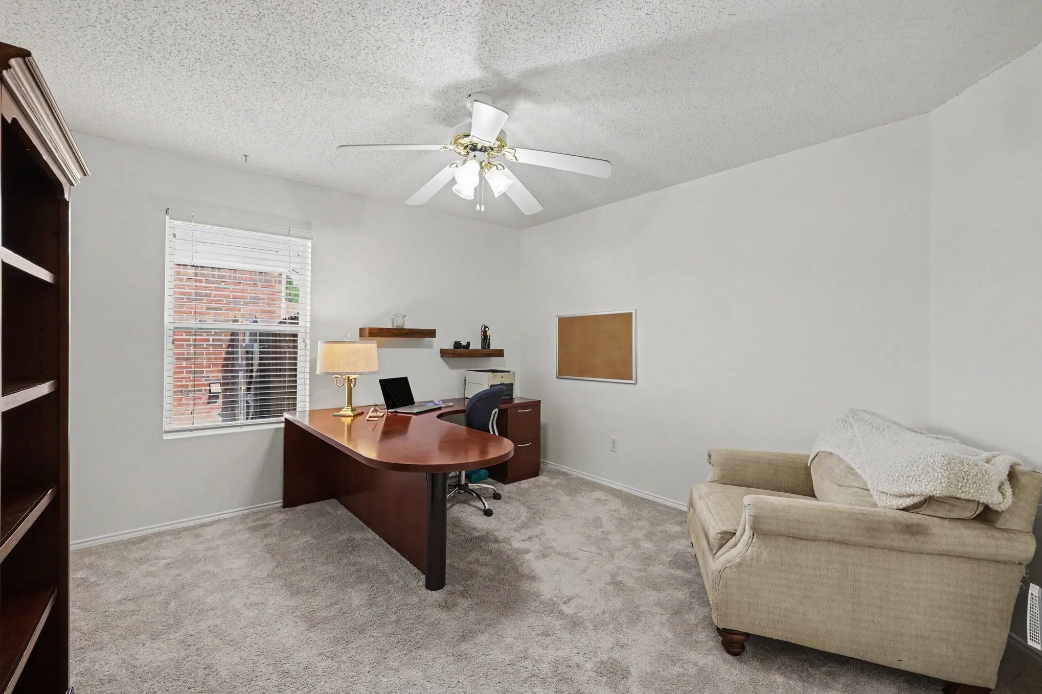Guest bedroom being used as office