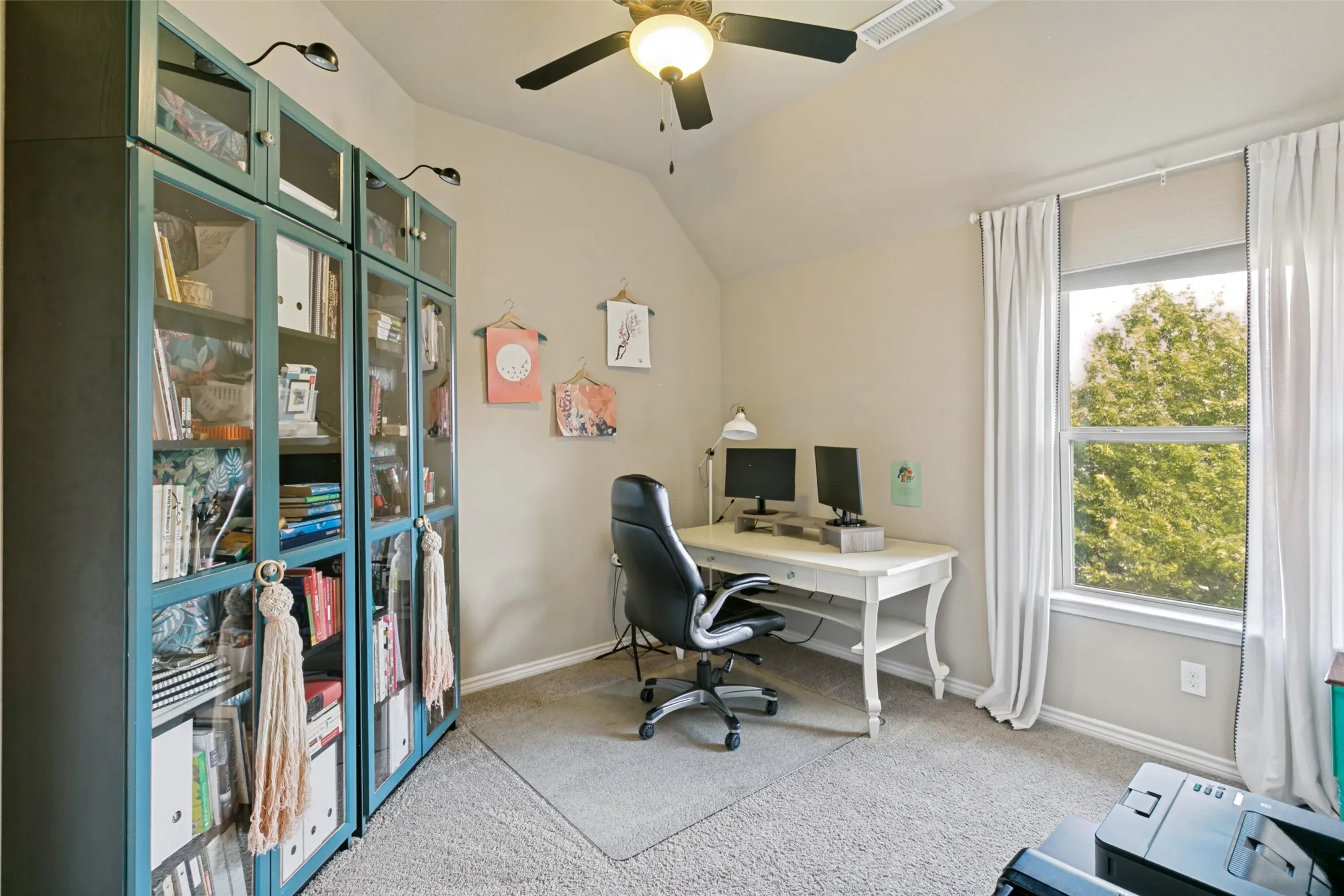 Upstairs 2nd bedroom positioned to maximize natural light from an expansive window