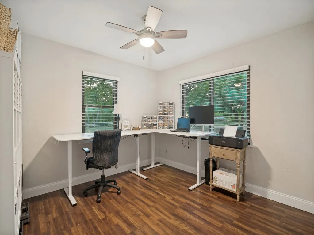 This bedroom is currently used as an adult craft room.  Do you craft?