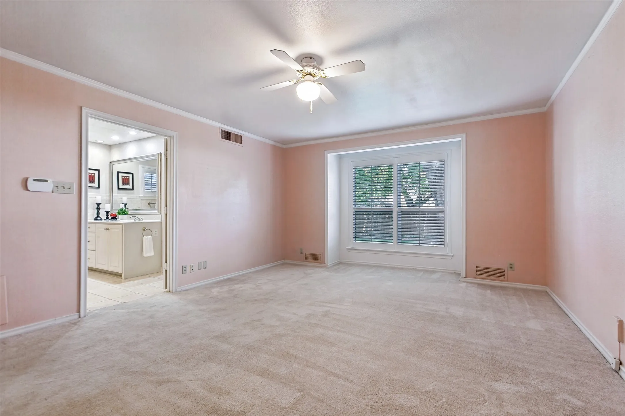 Large room w/ensuite bath on the first floor.