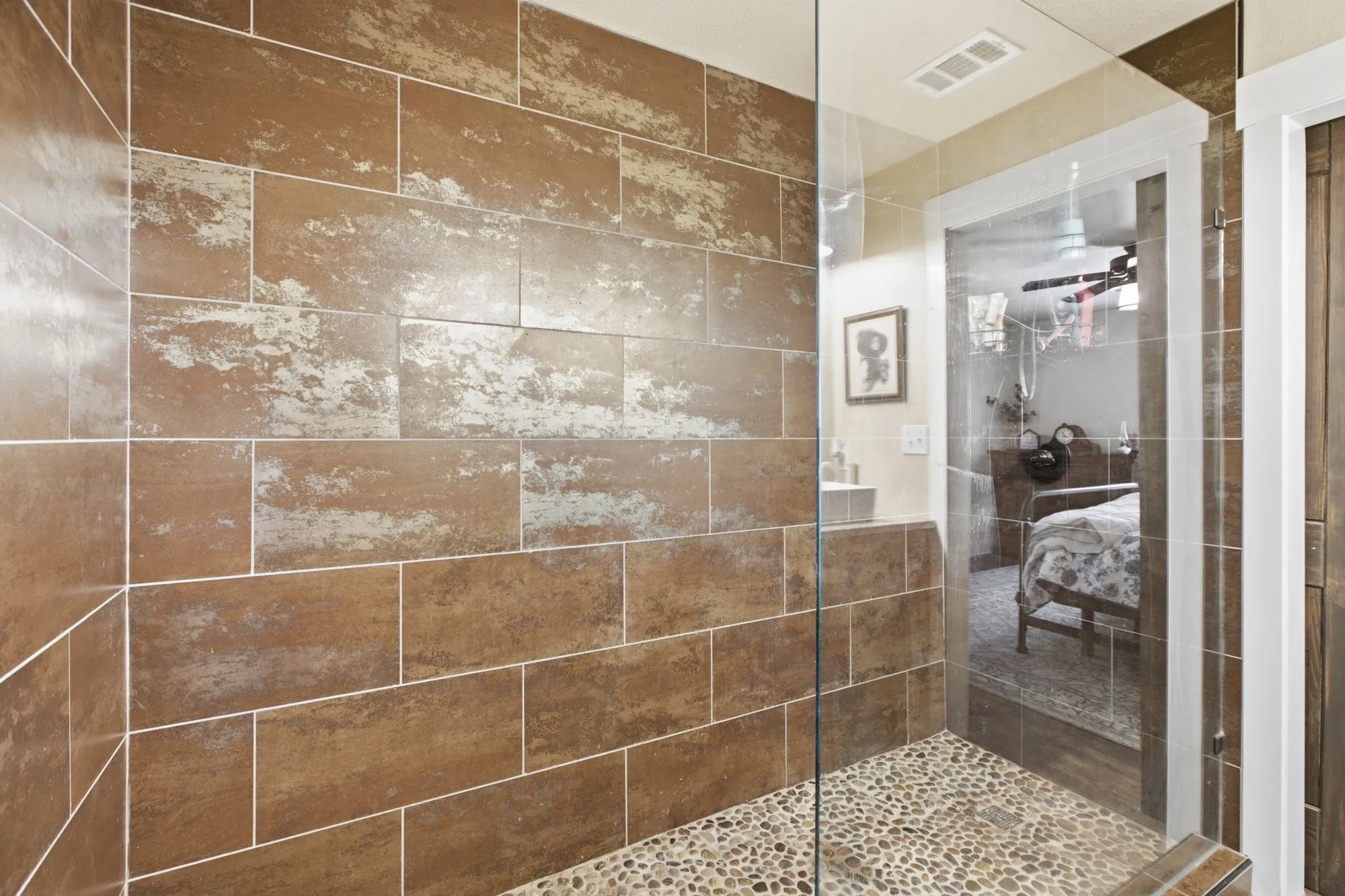 Huge walk-in shower!