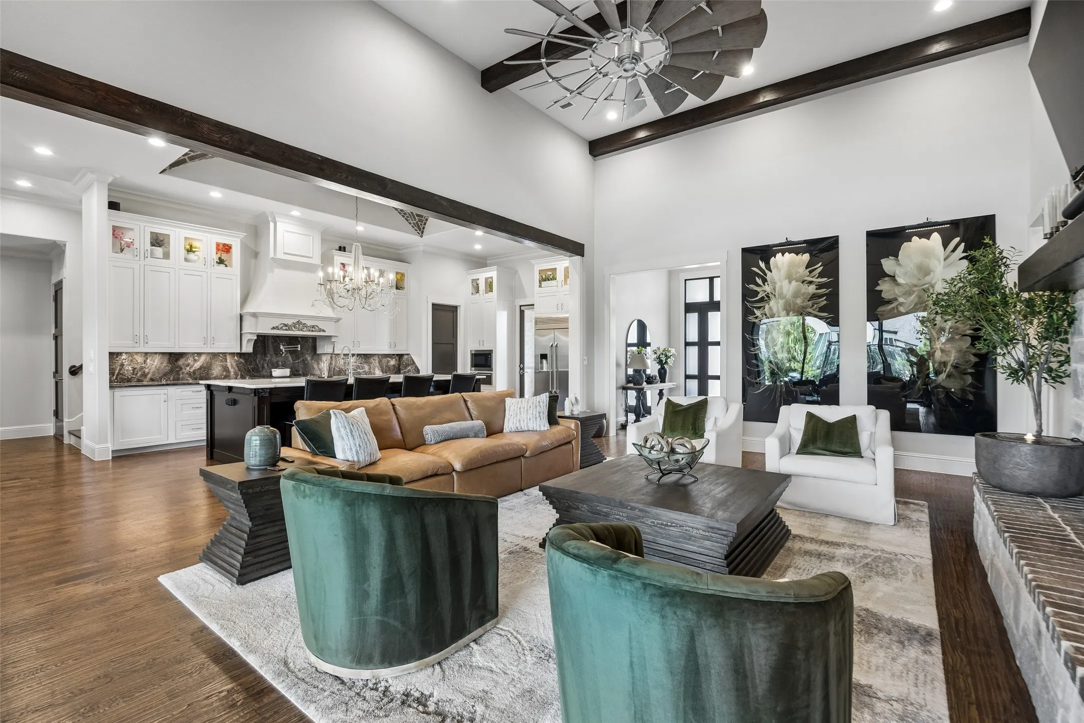 Open Living with a True Chef’s Kitchen Connection – The wide opening between the great room and kitchen keeps the main living spaces connected, allowing conversation, entertaining, and daily routines to flow comfortably from one area to the next.