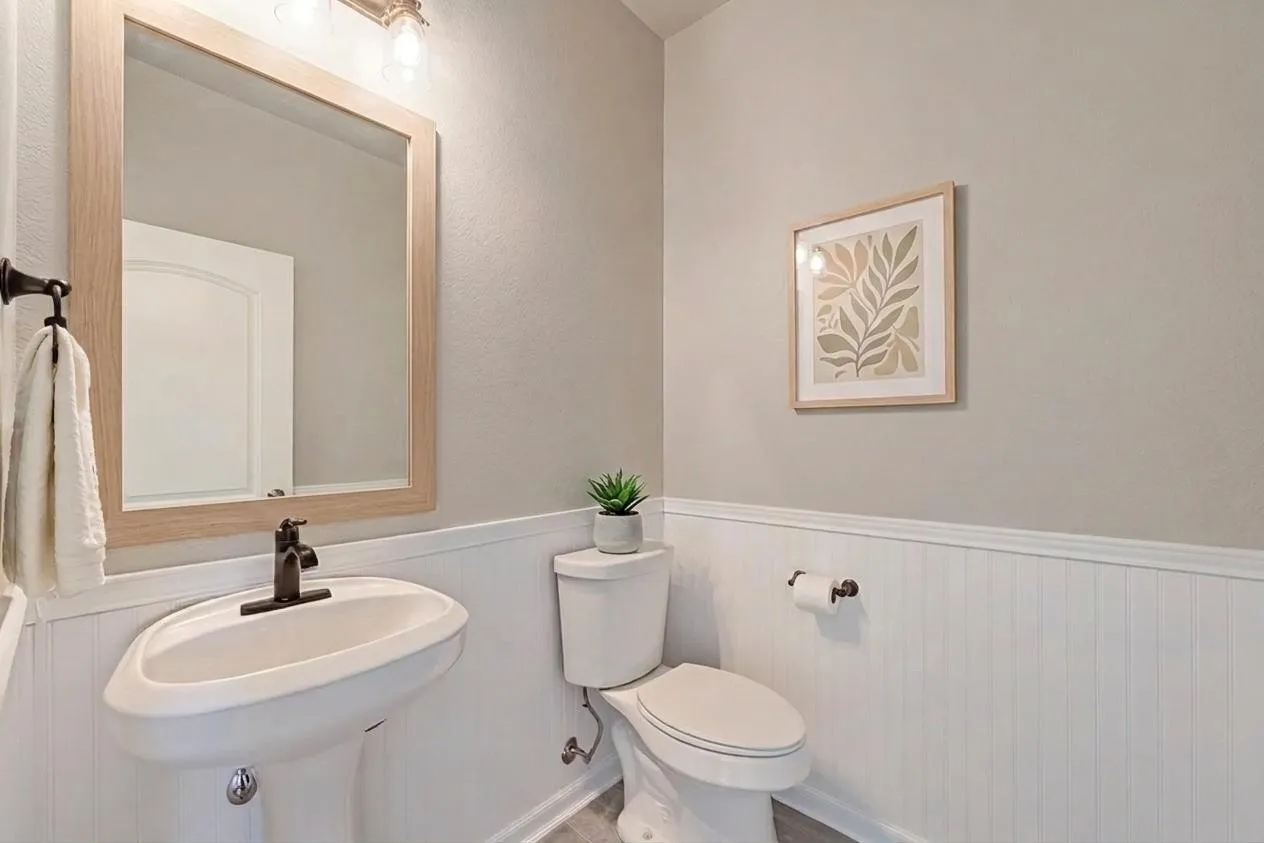 Guest bathroom located on the first level