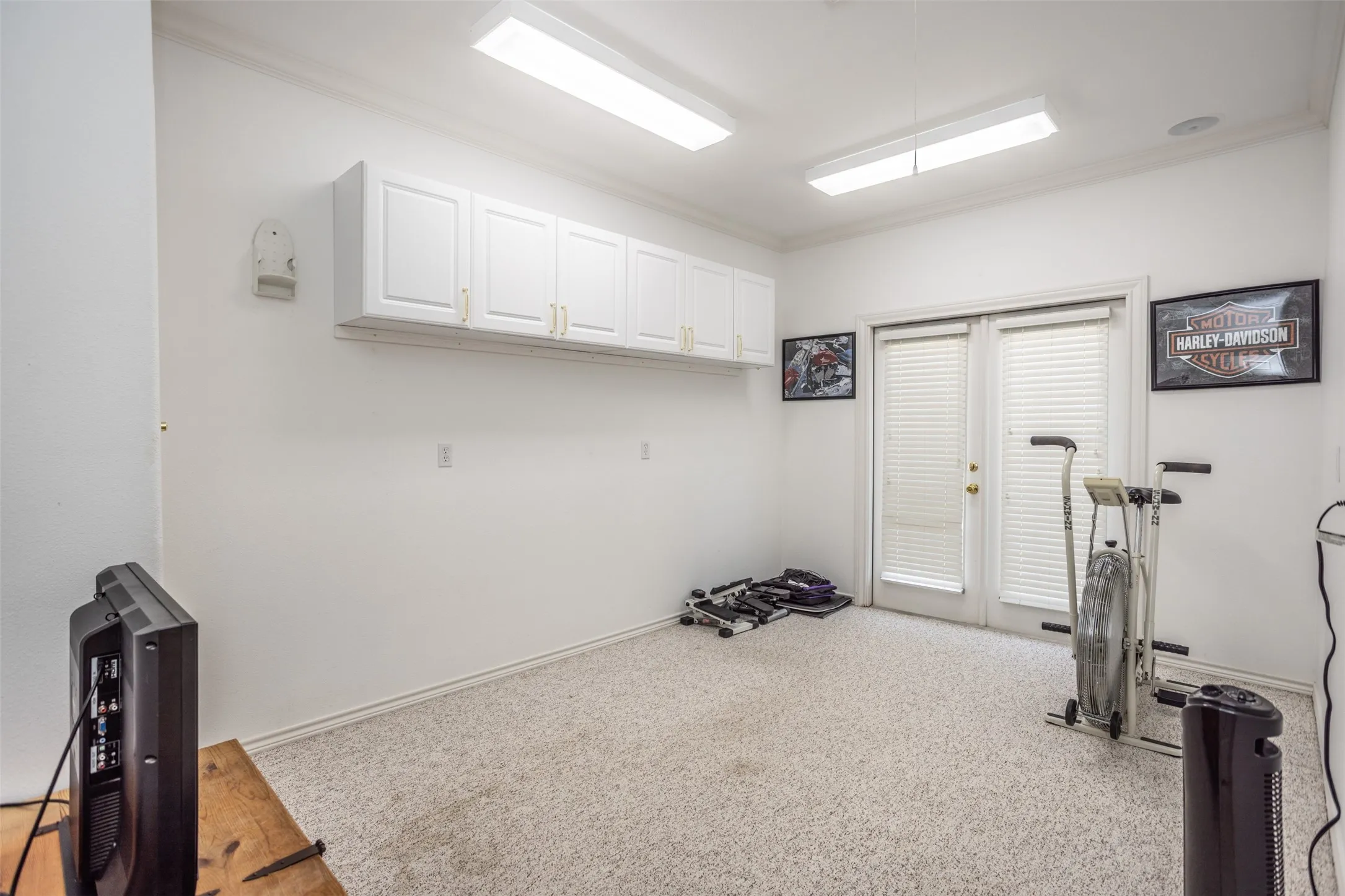 Flex Space used as a workout room