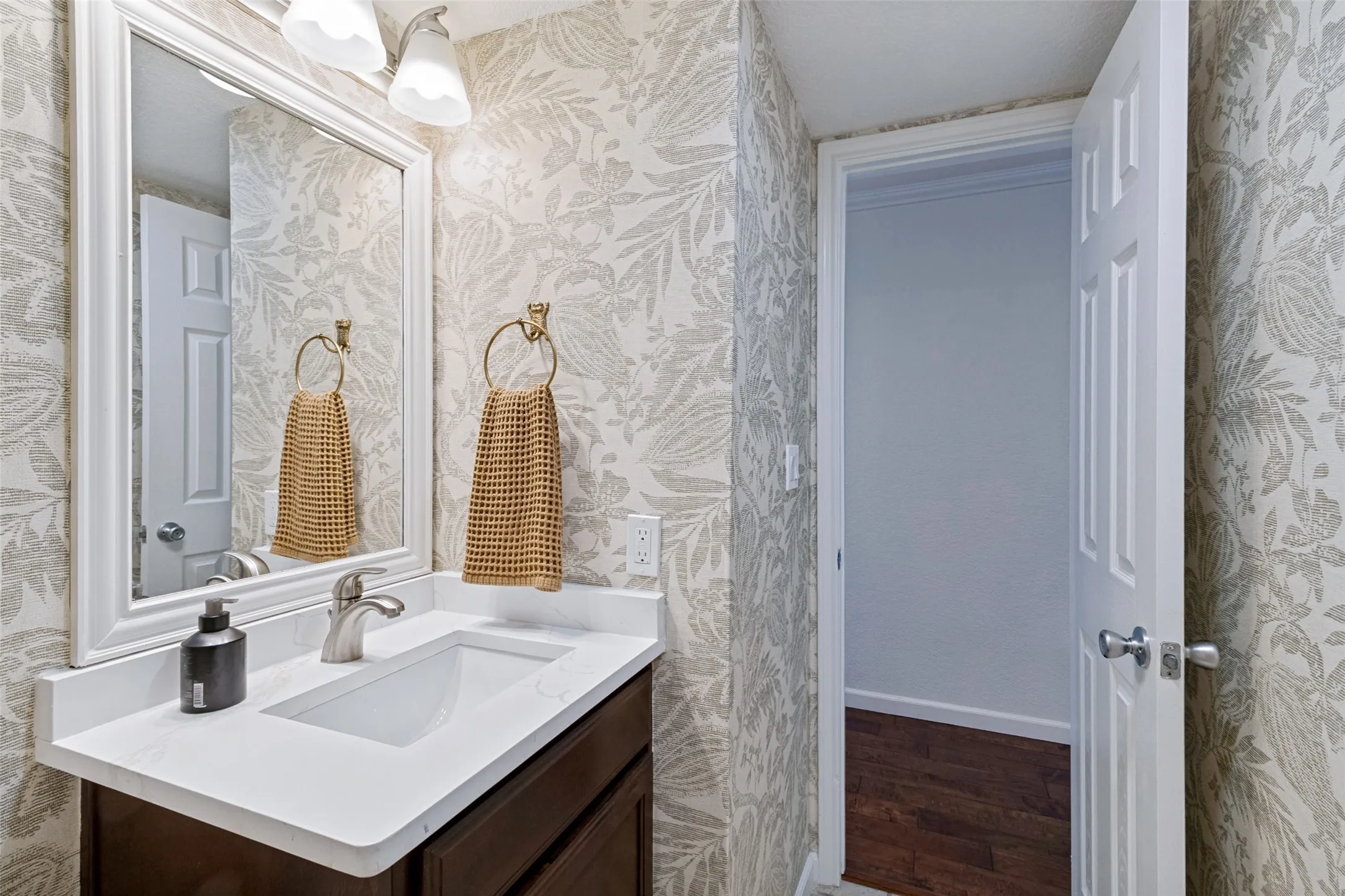 downstairs half bath/guest bath