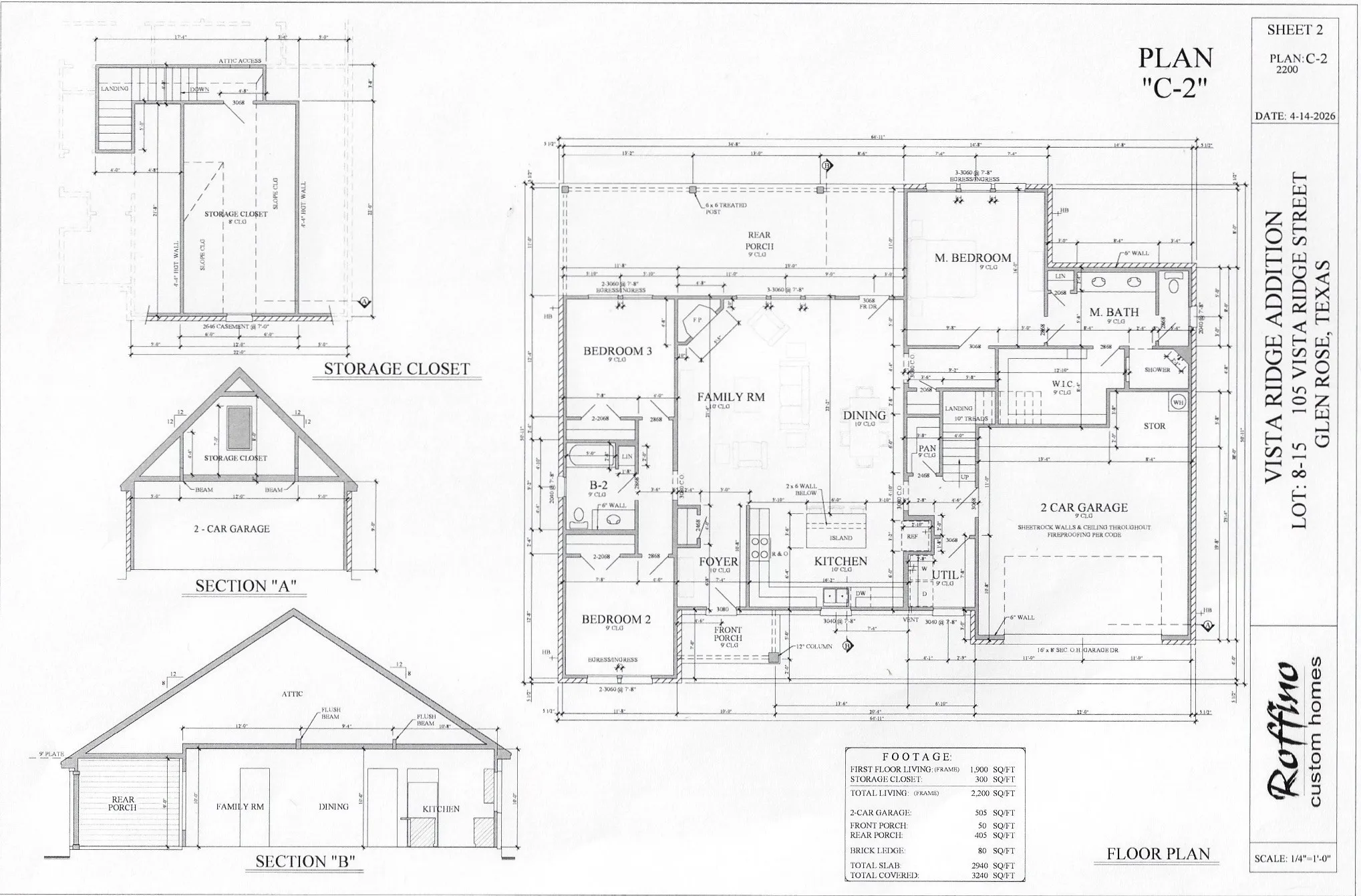 Draft's man rendering of the home elevations