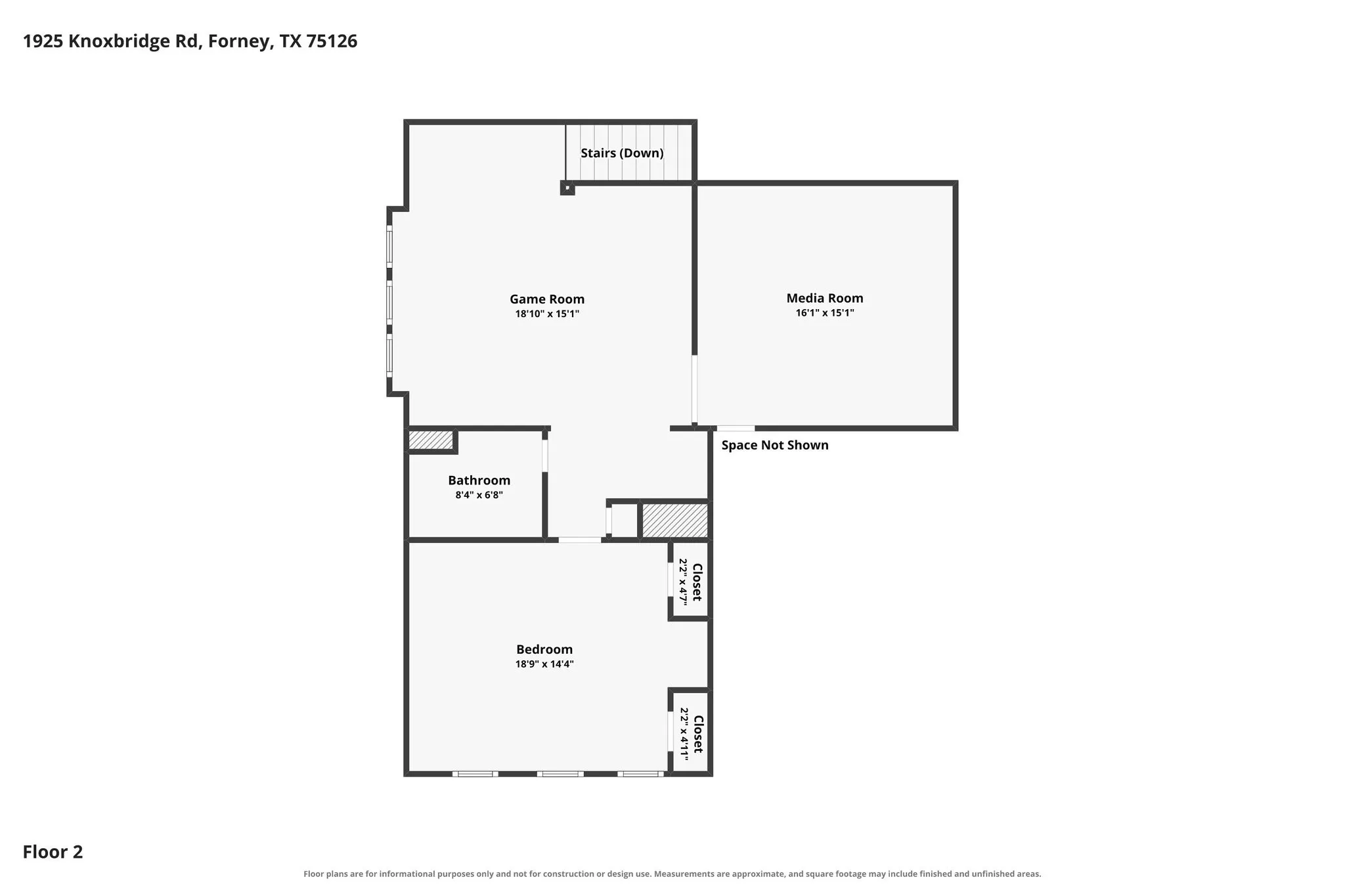 Upstairs Floor Plan