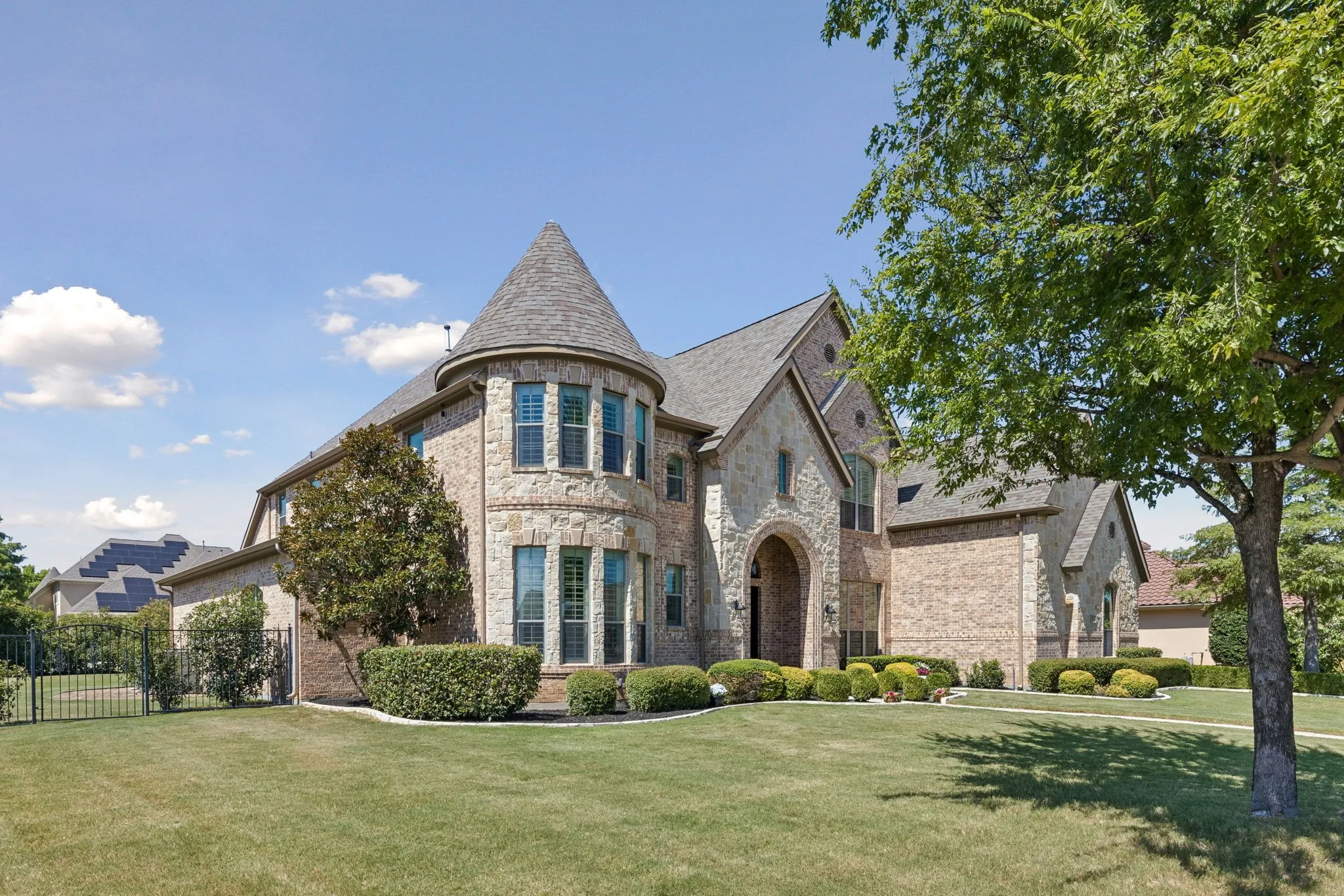 Corner lot is just over a half acre