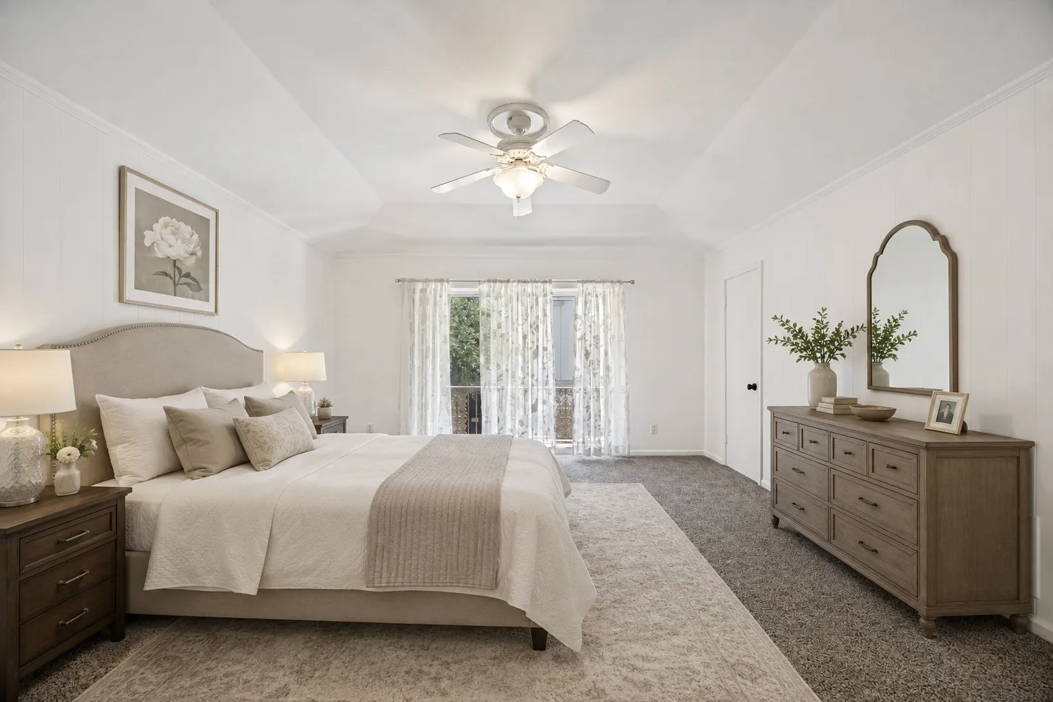 Virtually decorated 2nd bedroom or office
