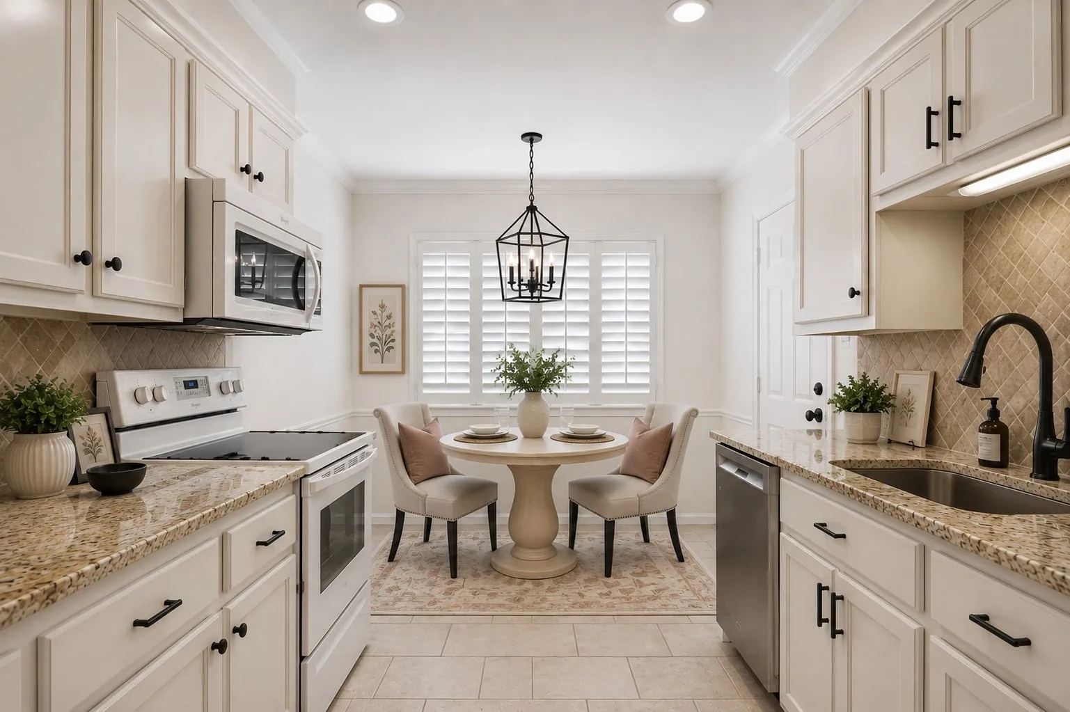Virtually decorated Kitchen