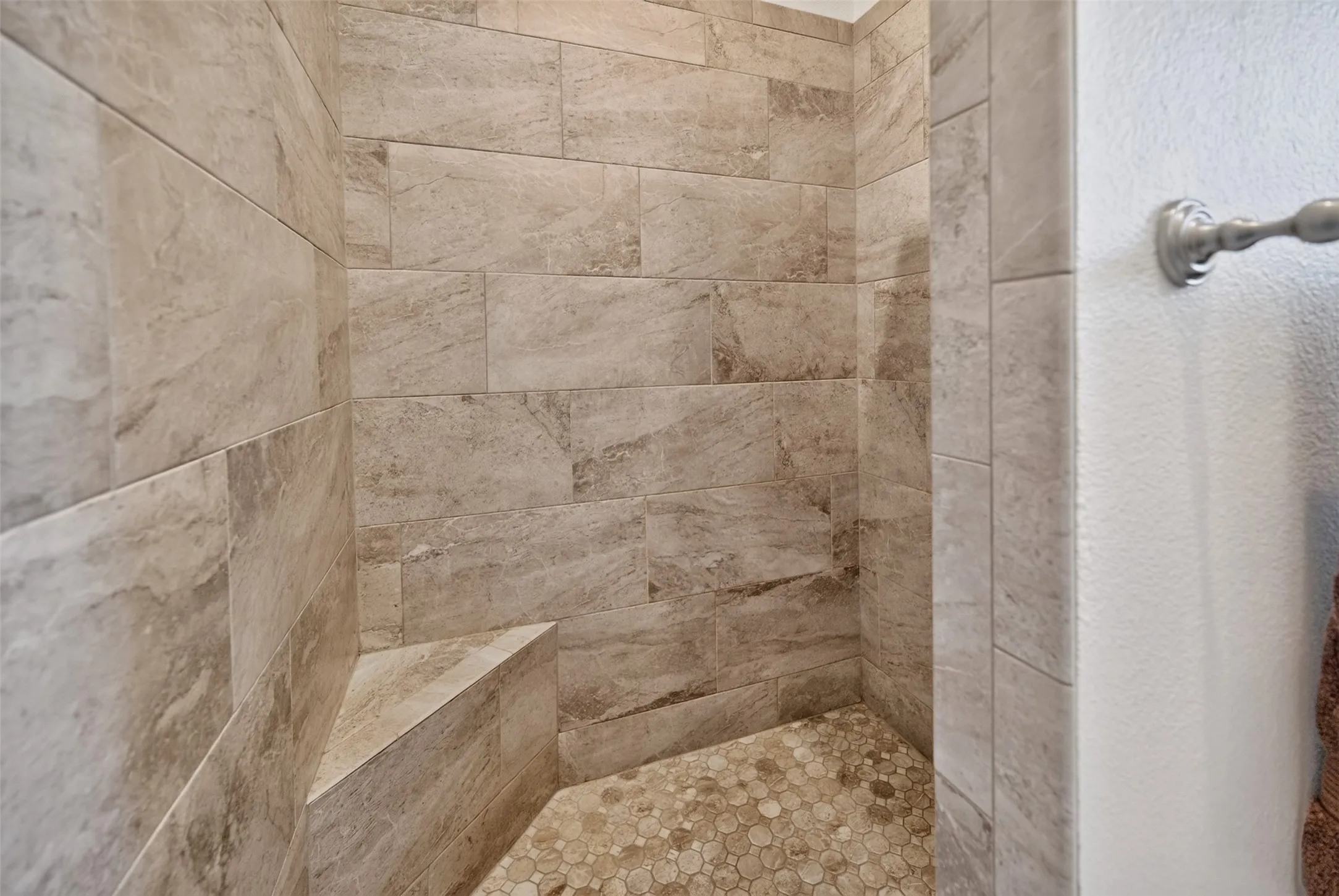 Primary walk-in shower