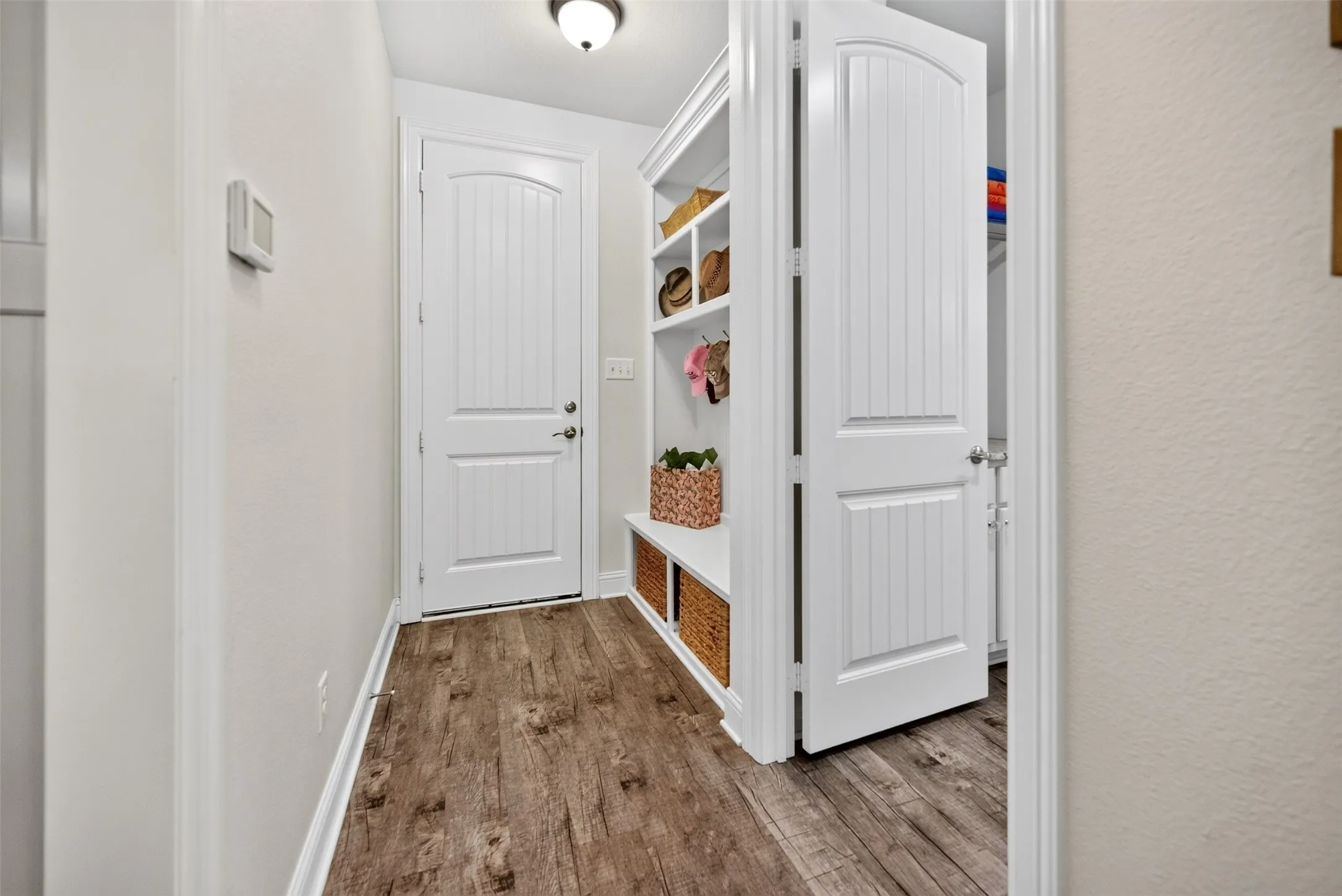 Laundry access from hall/mudroom