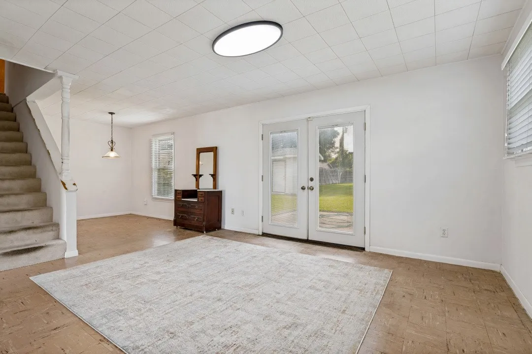Living Area featuring patio doors