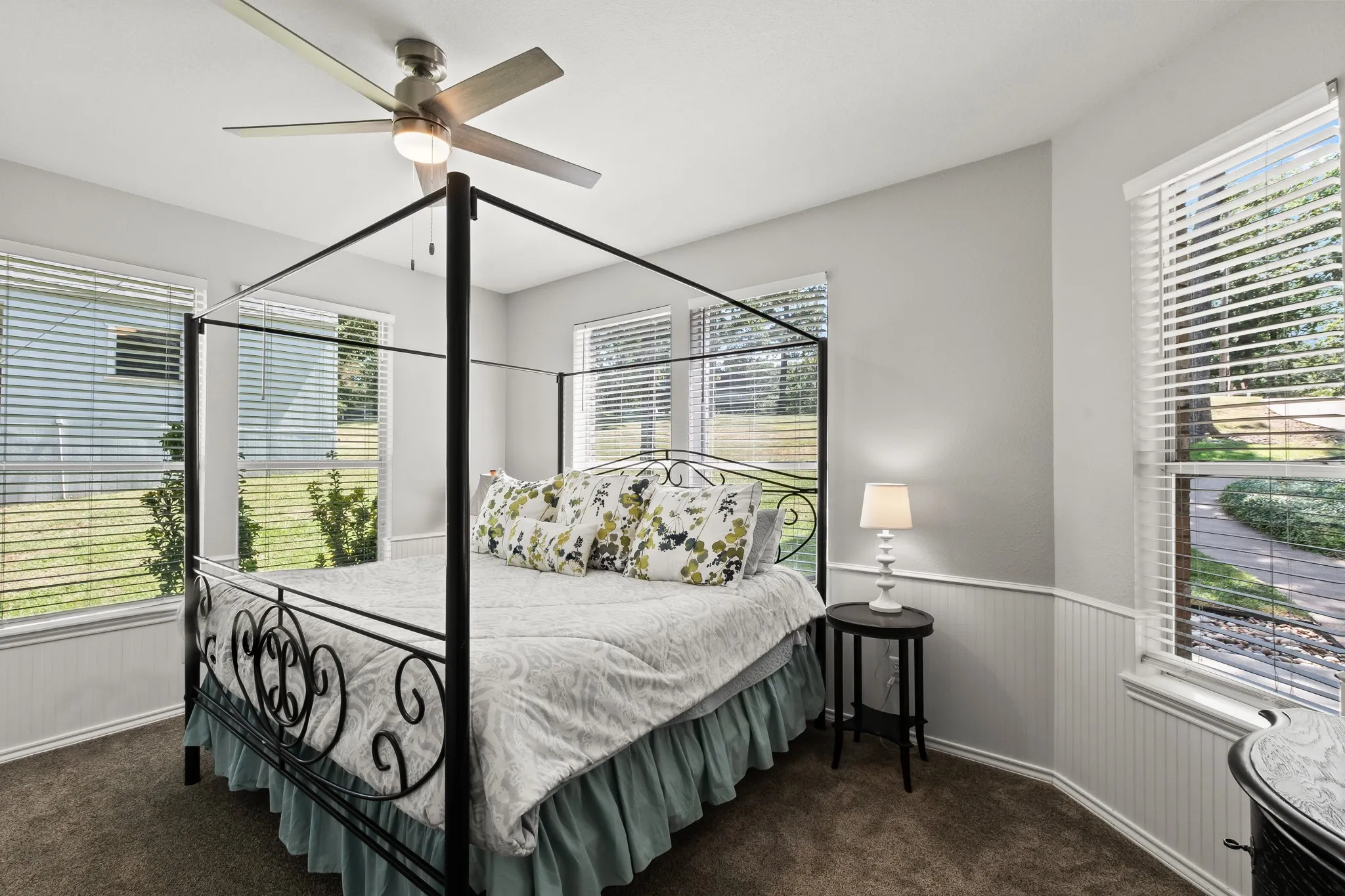 Main Floor Bedroom with walk in closet.