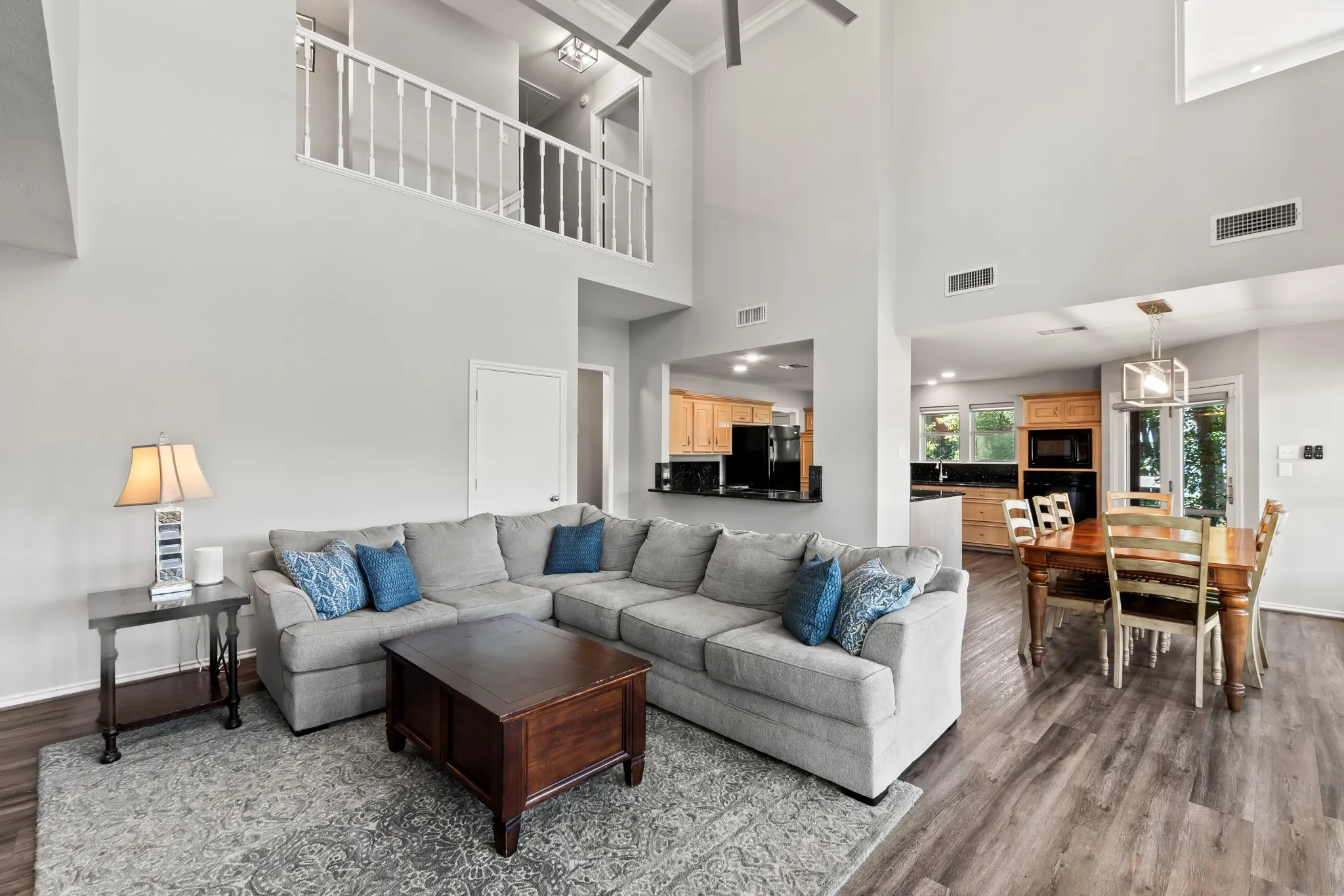 Open-concept floor plan designed for entertaining.