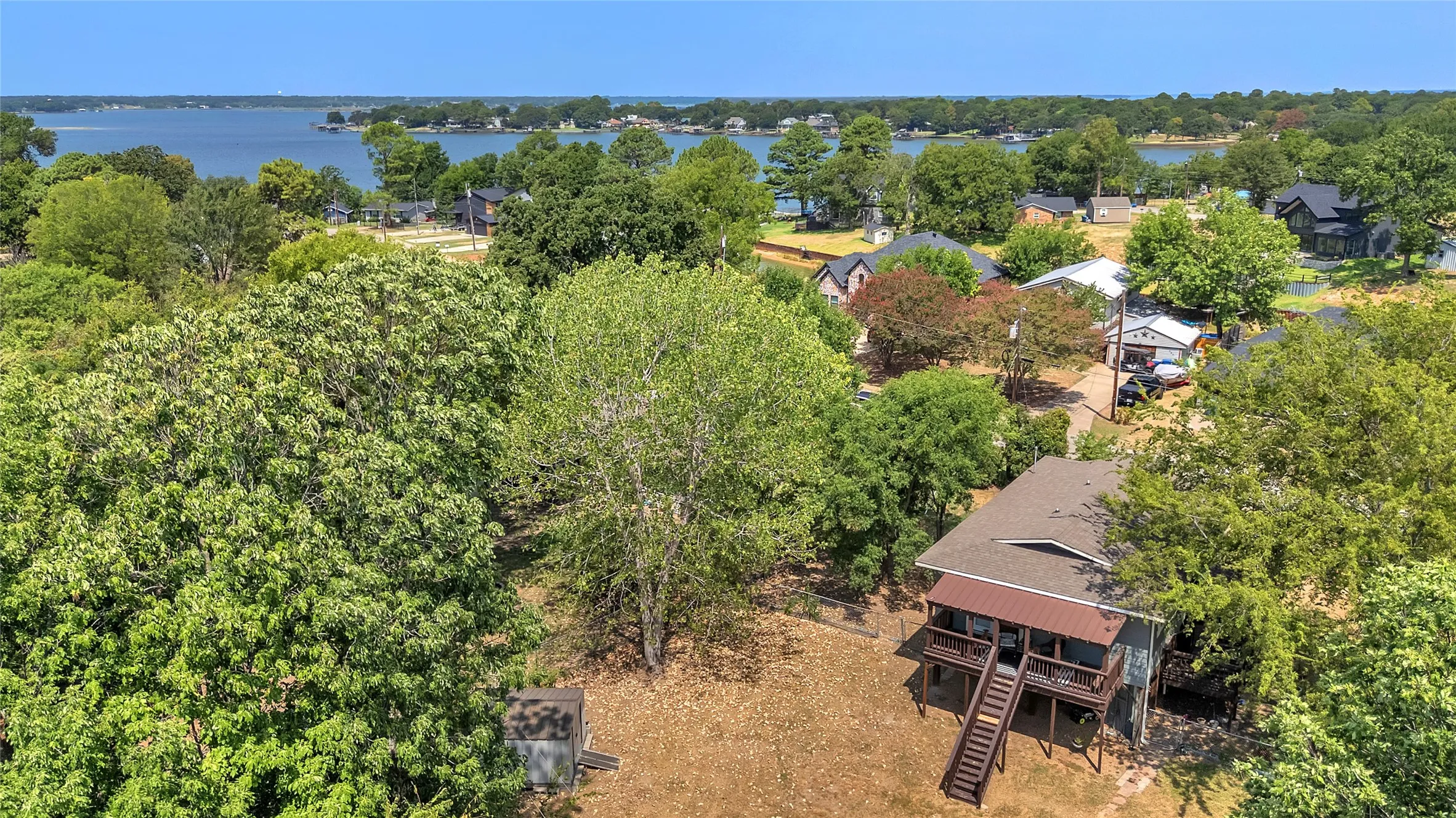 Cedar Creek Lake in the distant view