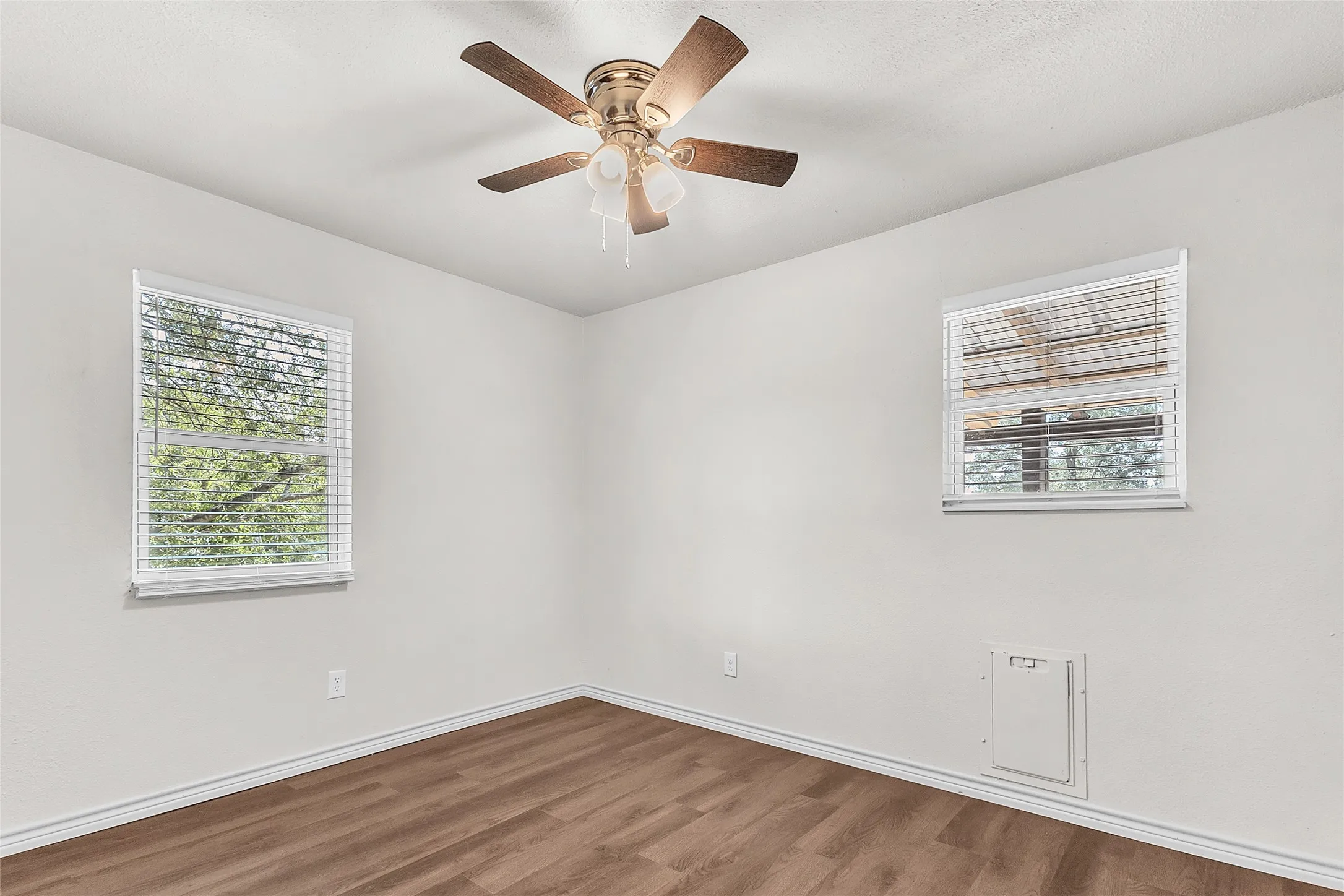 Lots of natural light,  ample closet space, pet door to deck