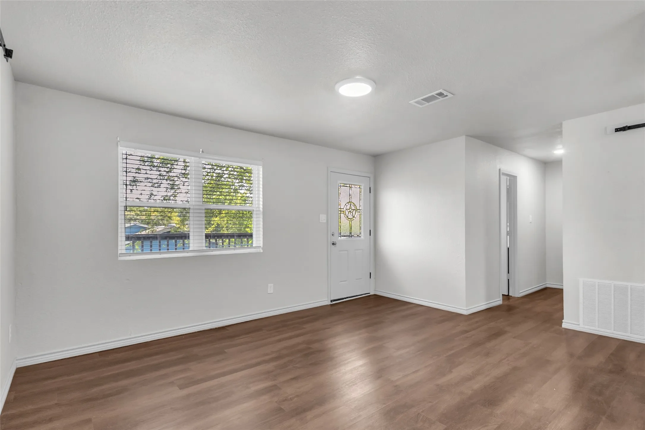 Lots of natural light floods the rooms