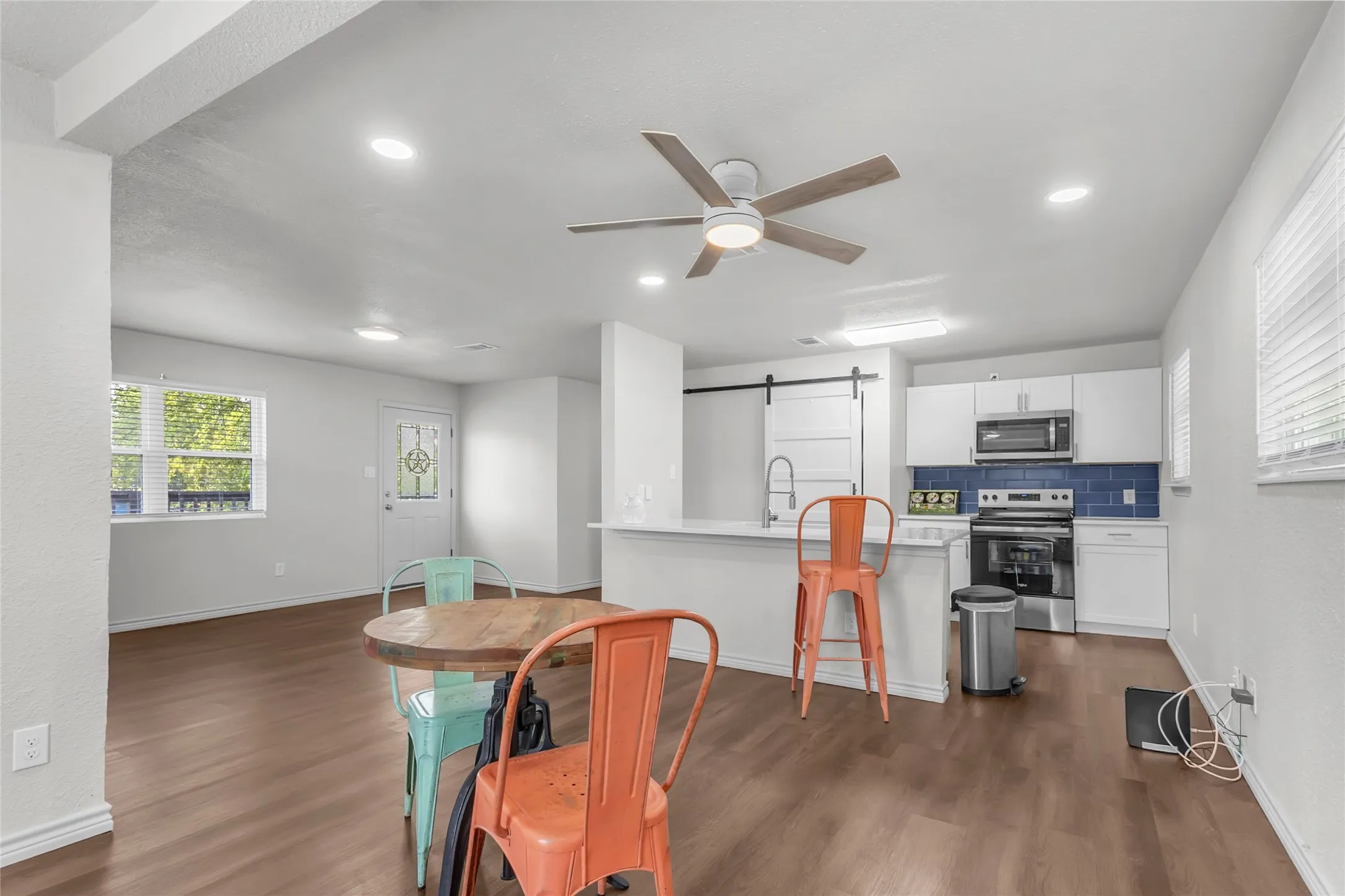 View to Kitchen and Entry
