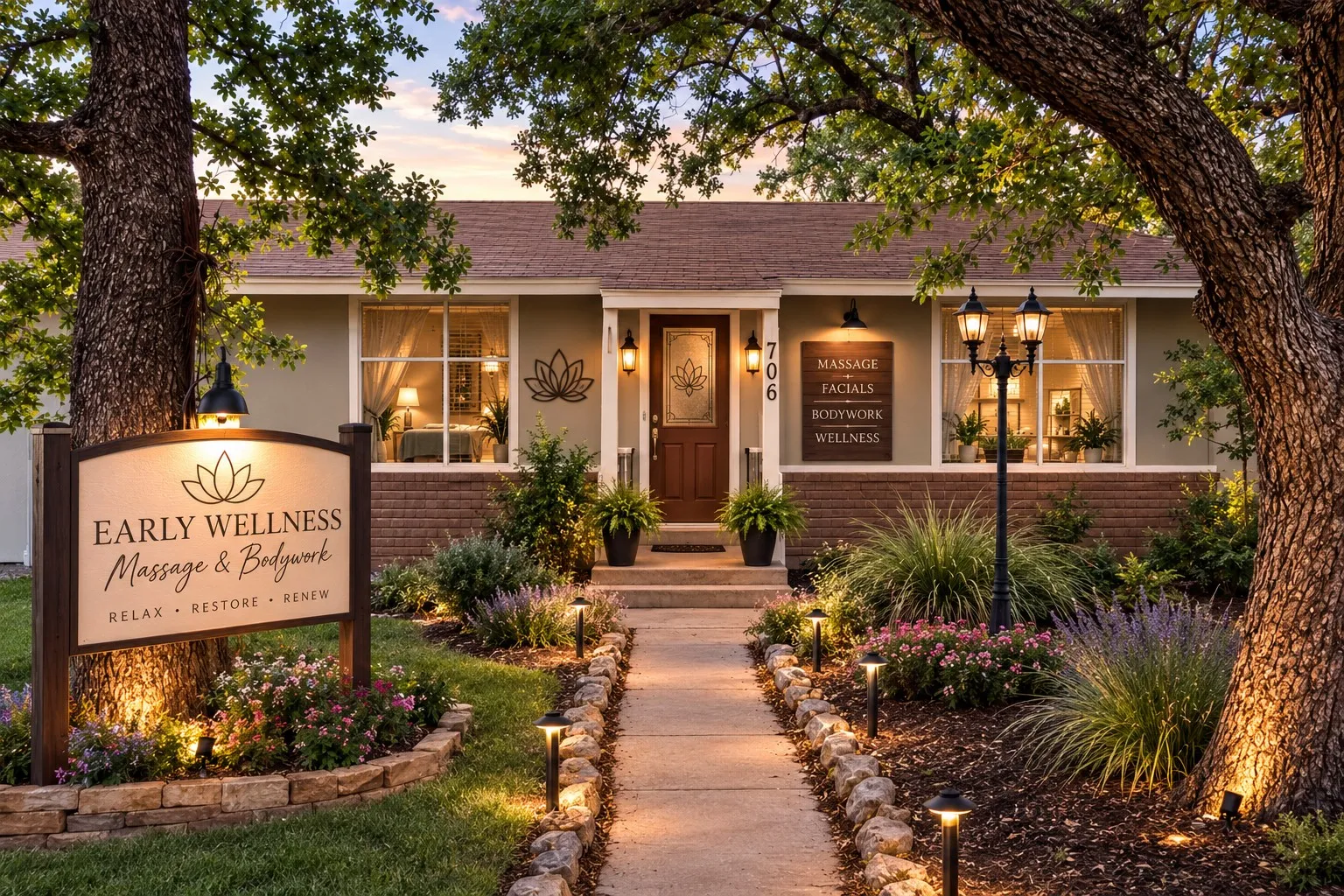 The property layout is flexible to many different businesses. (This photo is created using virtual staging software).