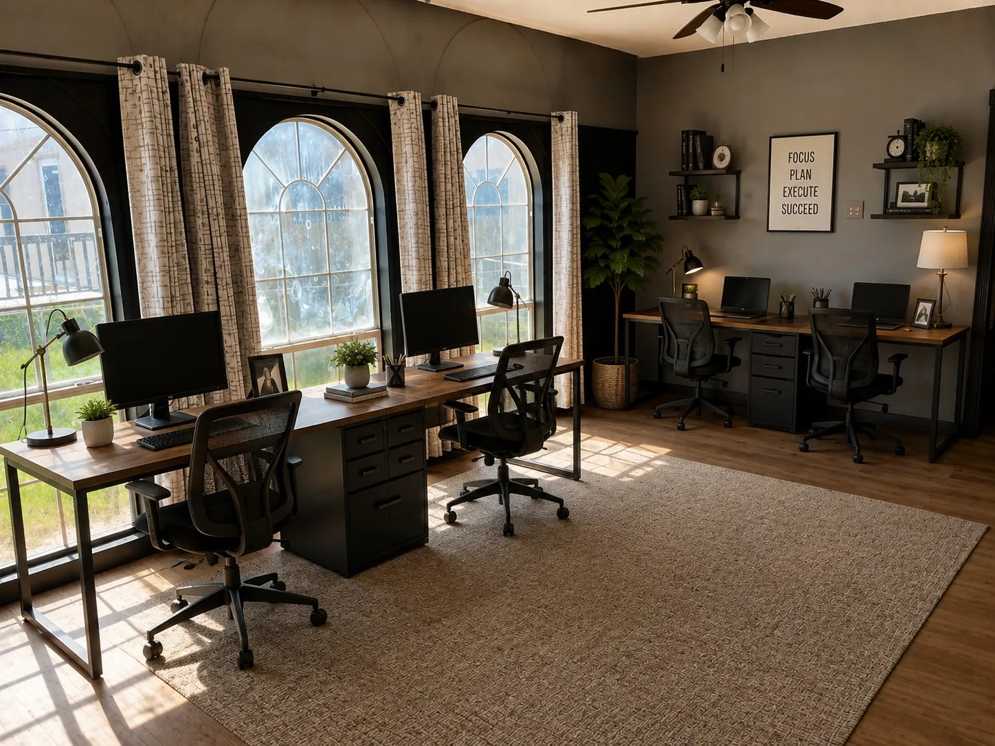 Flexible spaces can be tailored for many different types of business. (This image is virtually staged)